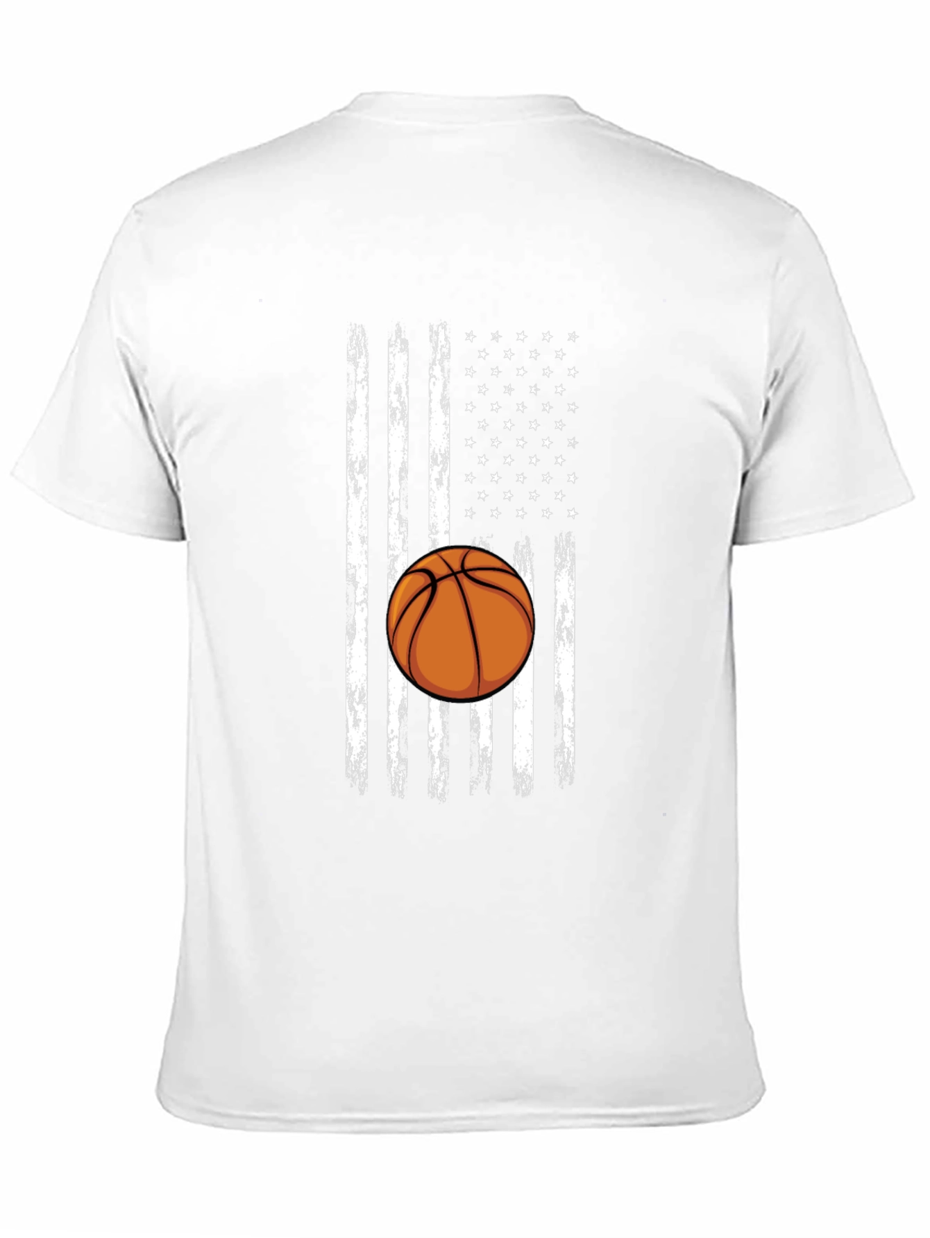 Basketball American Flag Graphic T-Shirt