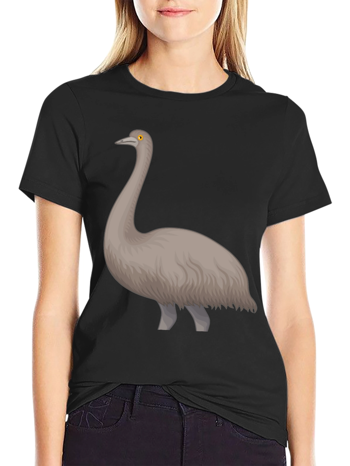 Emu Graphic Tee - Unique Bird Design