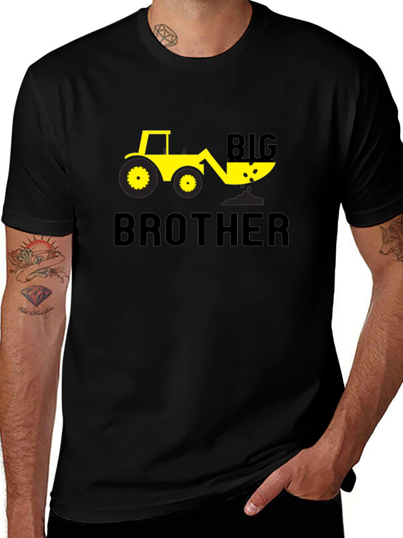 Big Brother Digger T-Shirt - Construction Theme