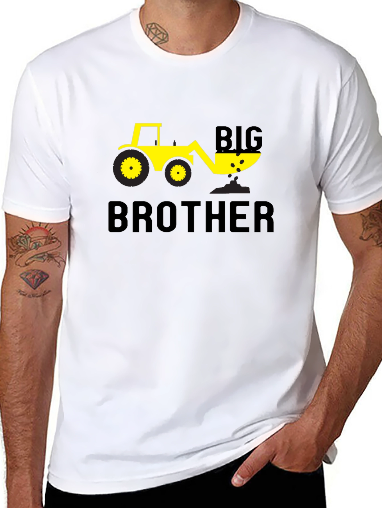 Big Brother Digger T-Shirt - Construction Theme