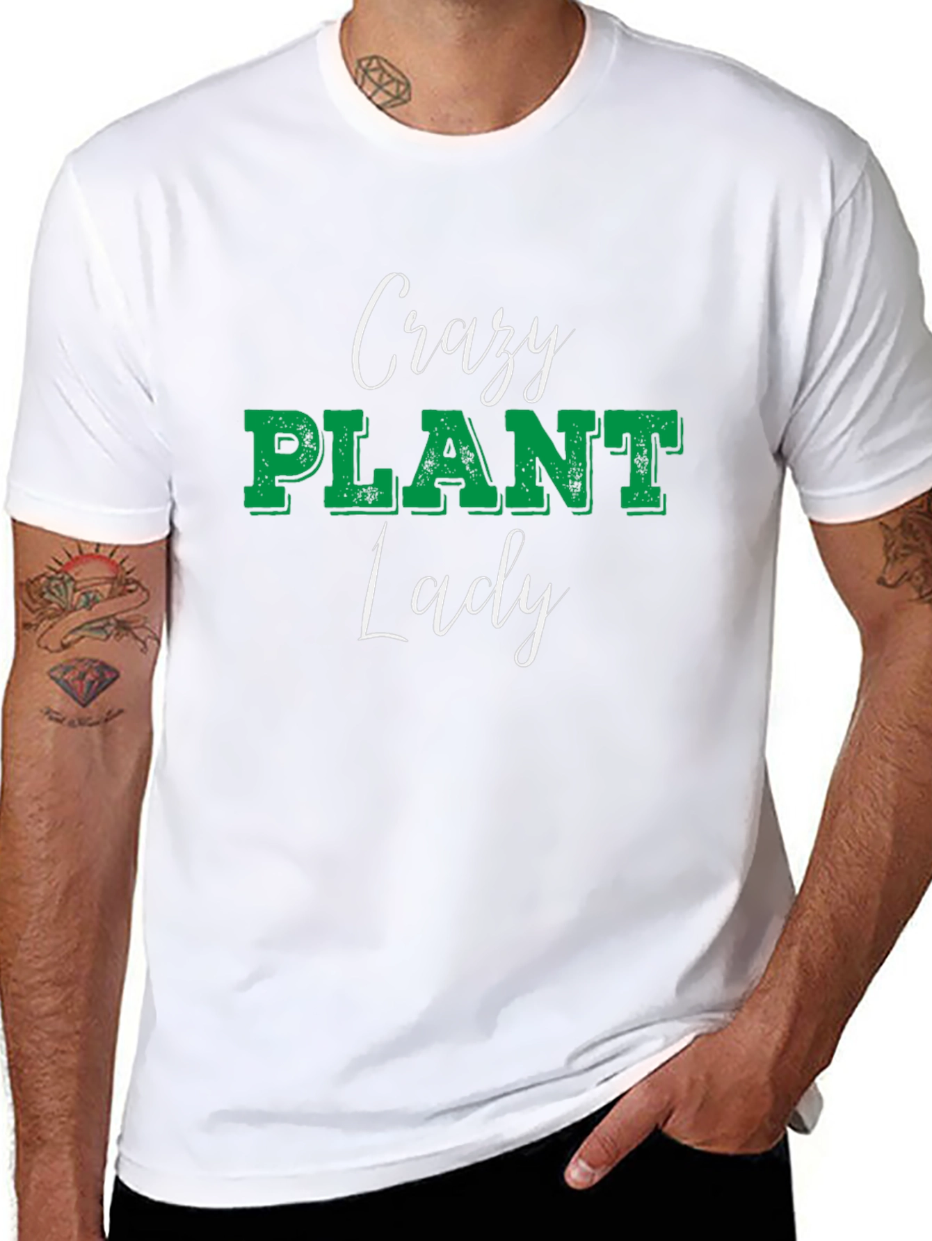 Crazy Plant Lady Graphic Tee Black Unisex Shirt