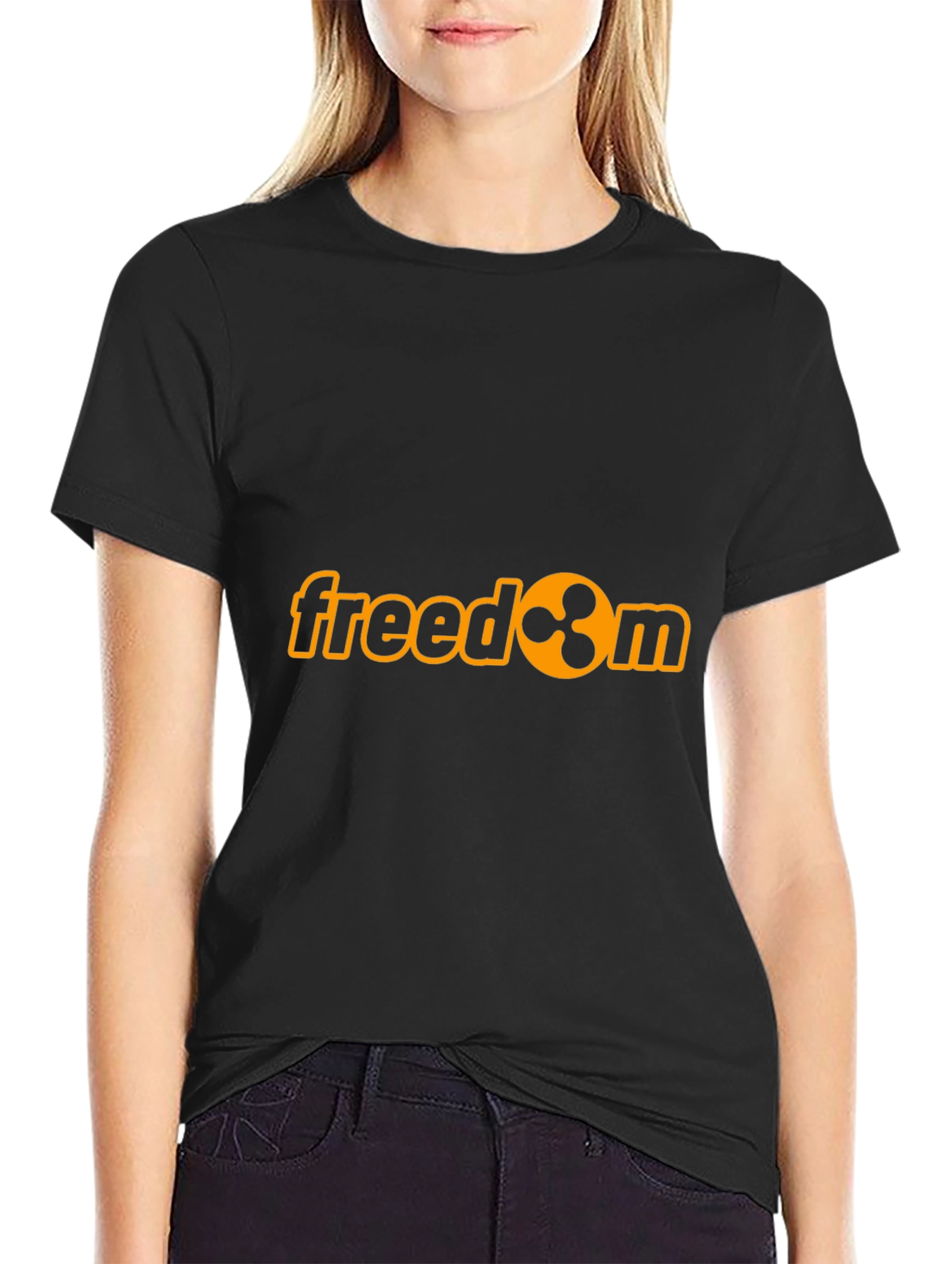 Freedom Ripple Cryptocurrency Graphic T-Shirt