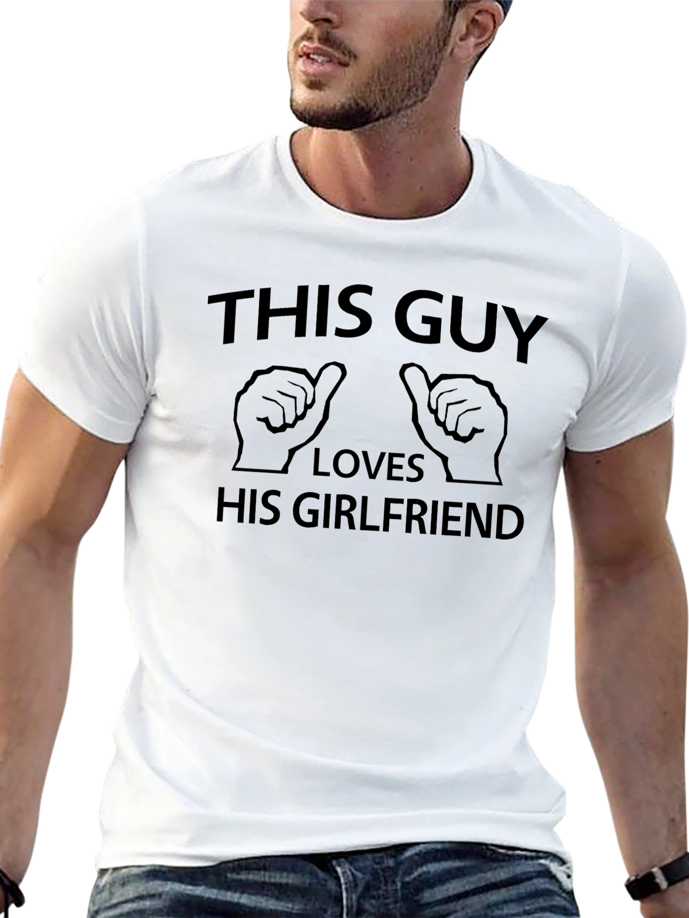 This Guy Loves His Girlfriend T-Shirt