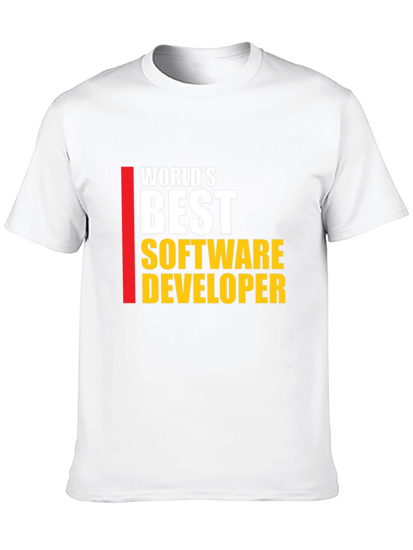 Worlds Best Software Developer T-Shirt - Black