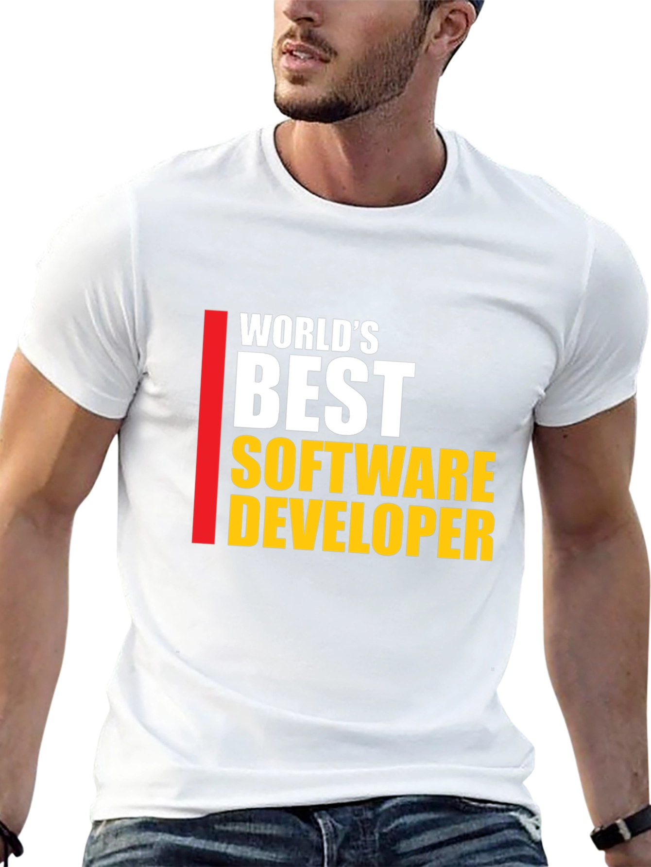 Worlds Best Software Developer T-Shirt - Black