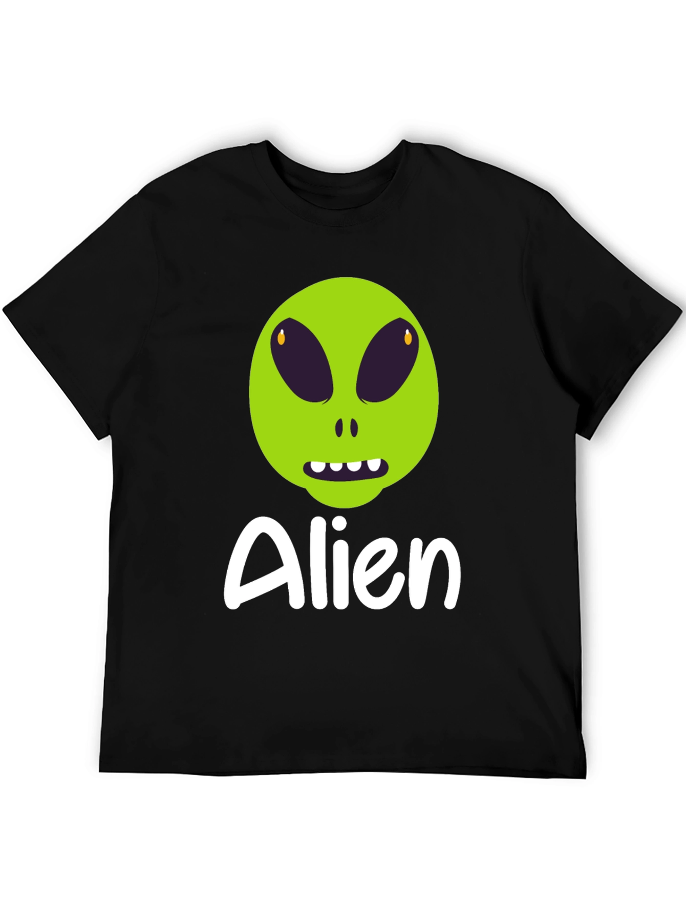 Alien Graphic T-Shirt - Black Cotton Tee