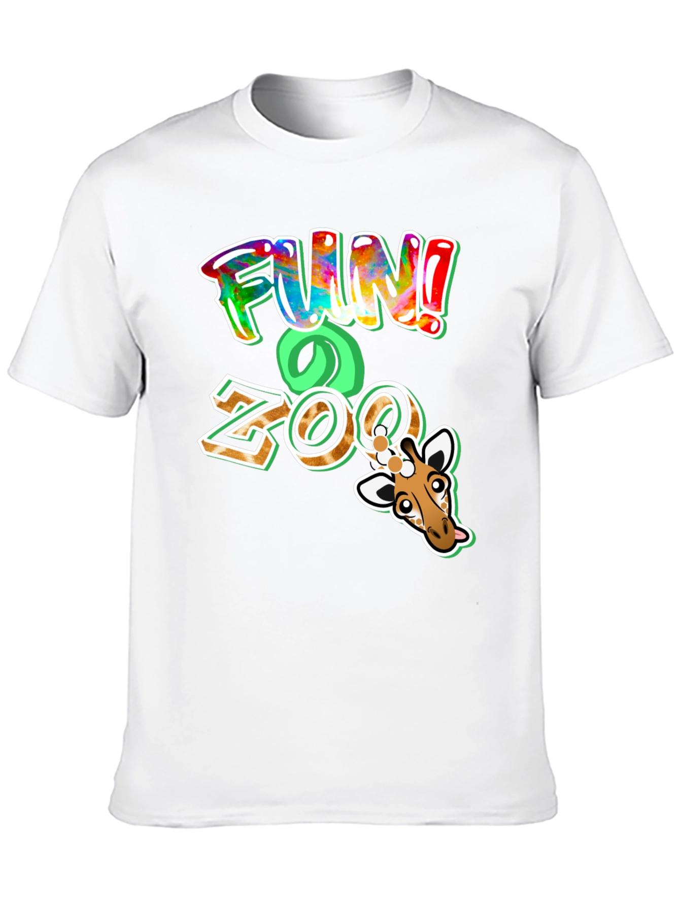 Fun Zoo Giraffe Graphic T-Shirt
