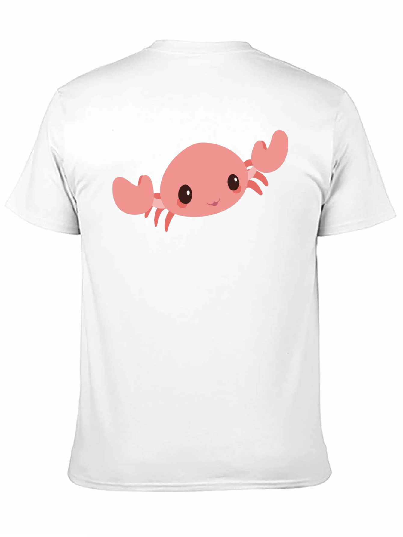 Cute Crab Graphic Tee - Black Cotton Comfort