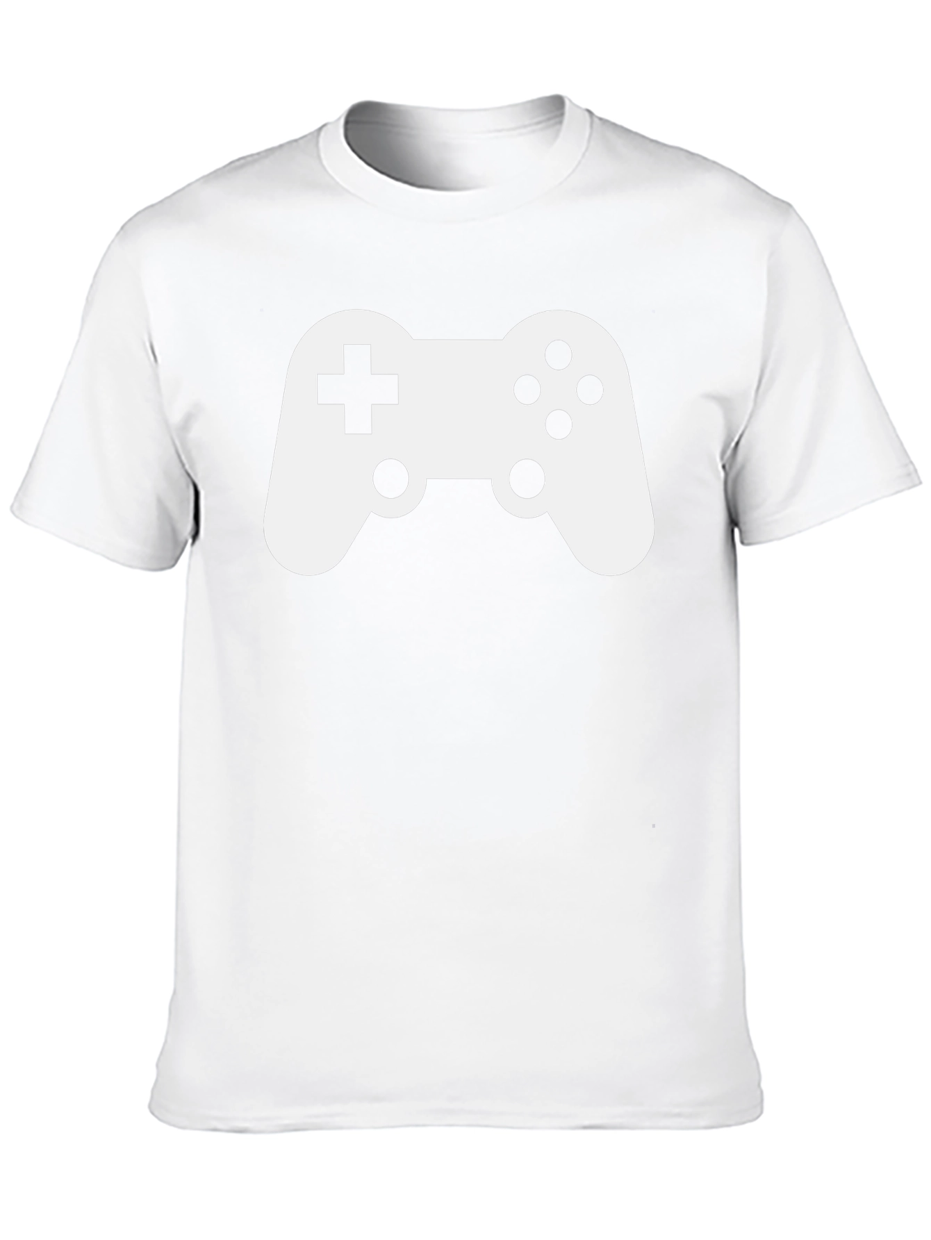 Gaming Controller Graphic Tee - Black Cotton Shirt