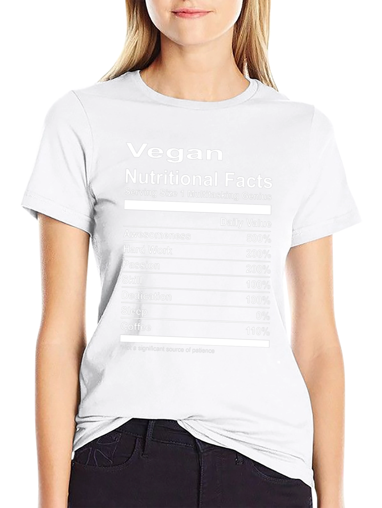 Vegan Nutritional Facts T-Shirt
