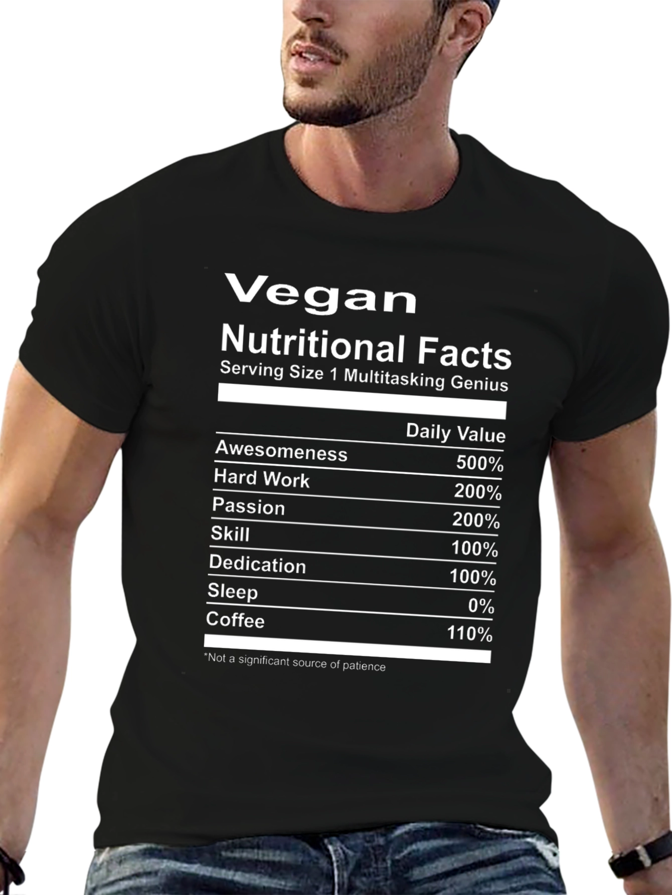 Vegan Nutritional Facts T-Shirt