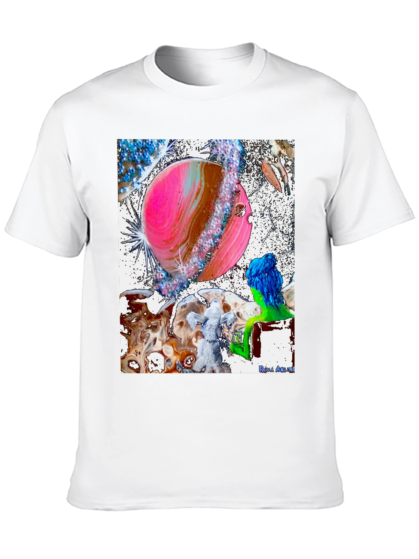 Astral Planet Graphic Tee - Black Cotton Comfort