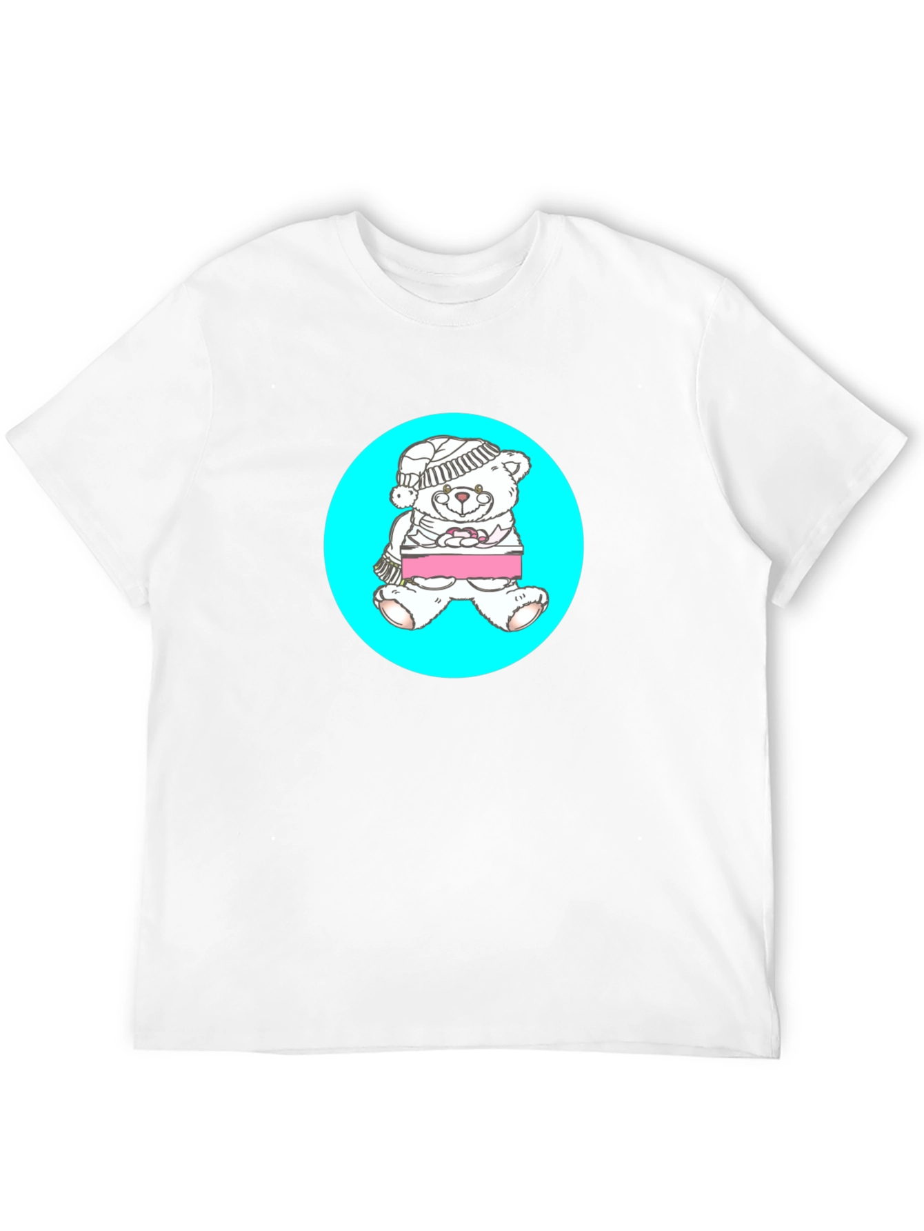 Teddy Bear Graphic Tee - Black Casual Shirt