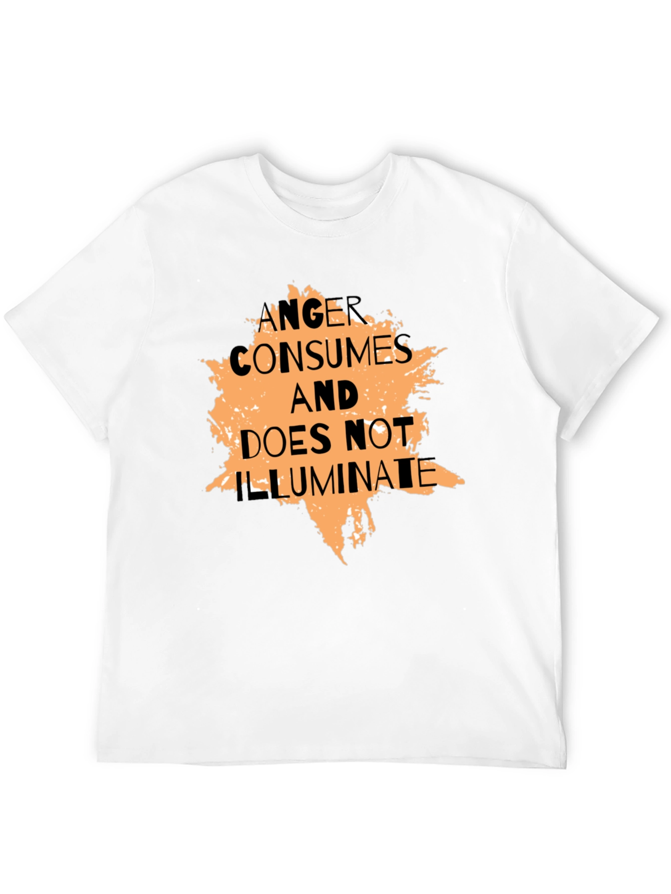Anger Consumes Graphic Tee - Black