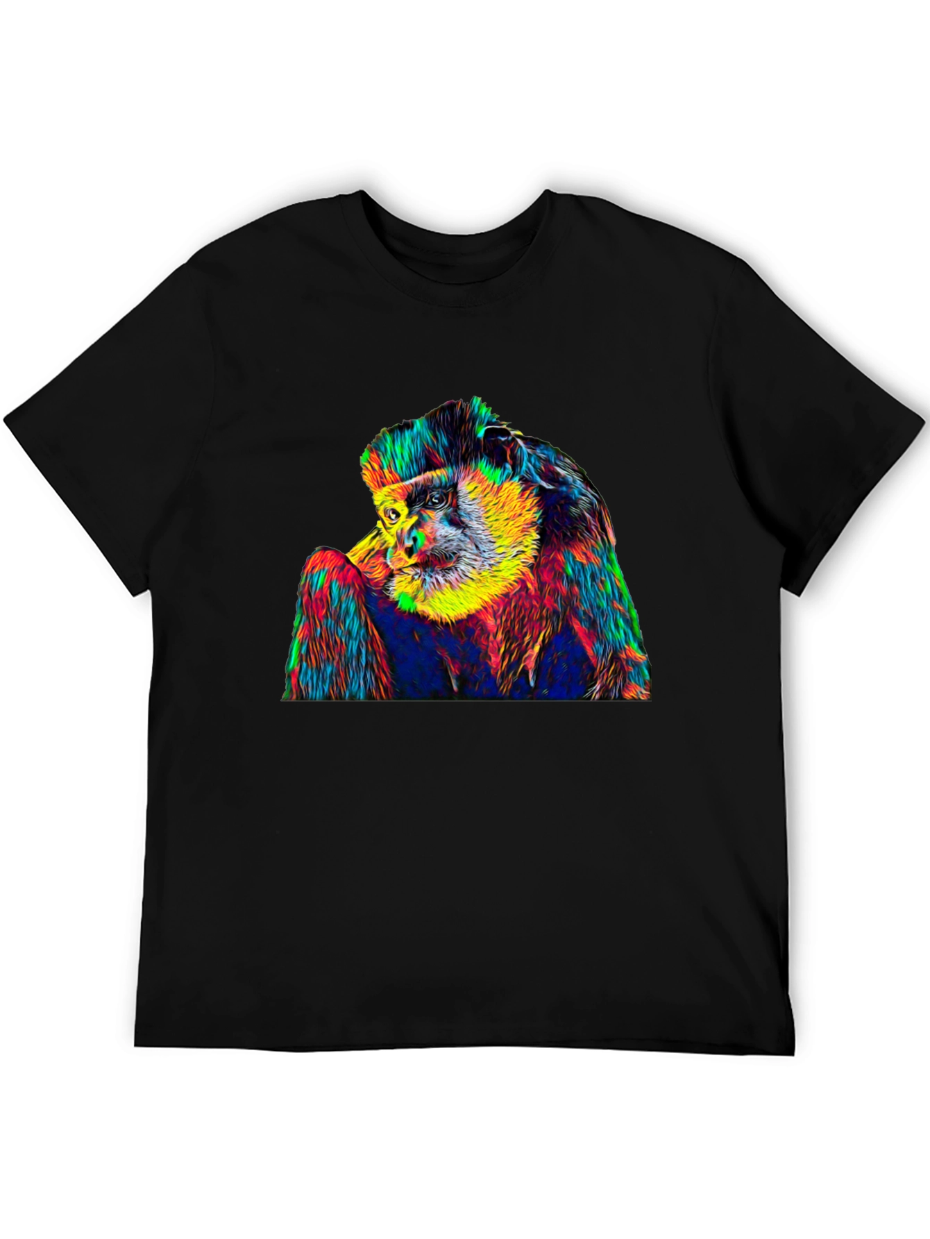 Psychedelic Monkey Graphic T-Shirt