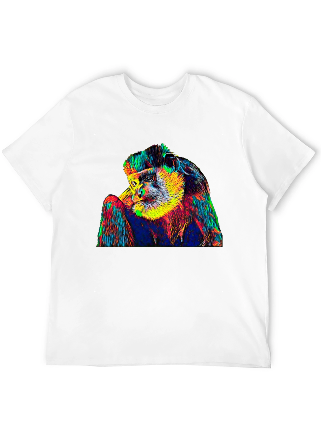 Psychedelic Monkey Graphic T-Shirt