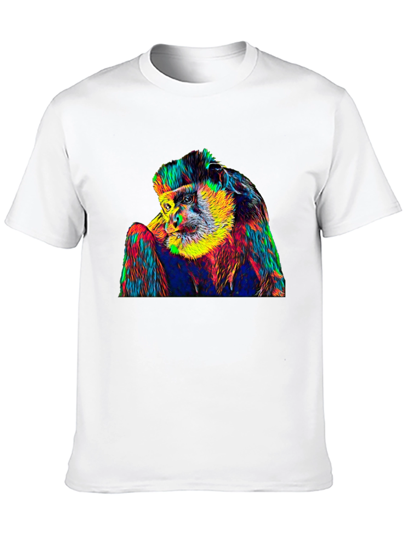 Psychedelic Monkey Graphic T-Shirt