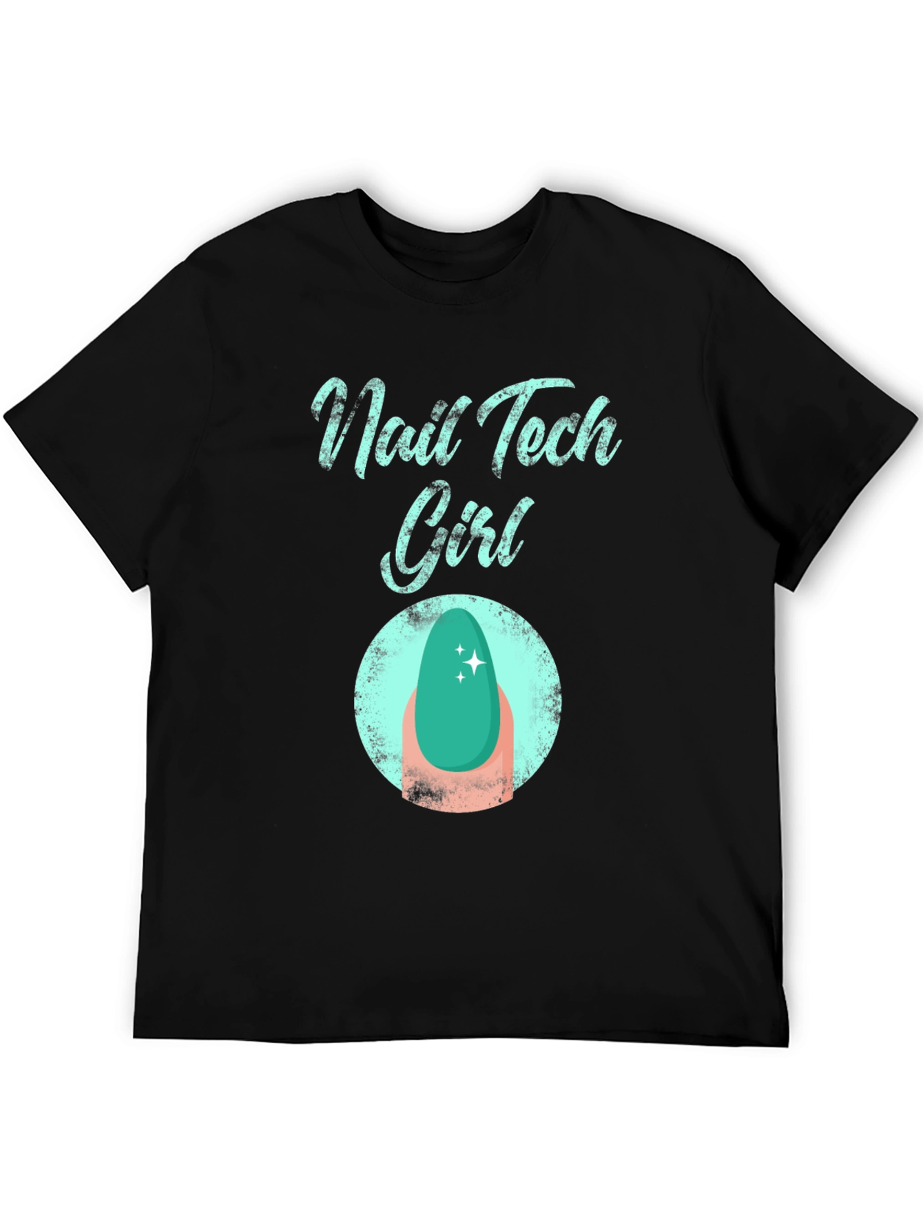 Nail Tech Girl T-Shirt - Fashionable Graphic Tee
