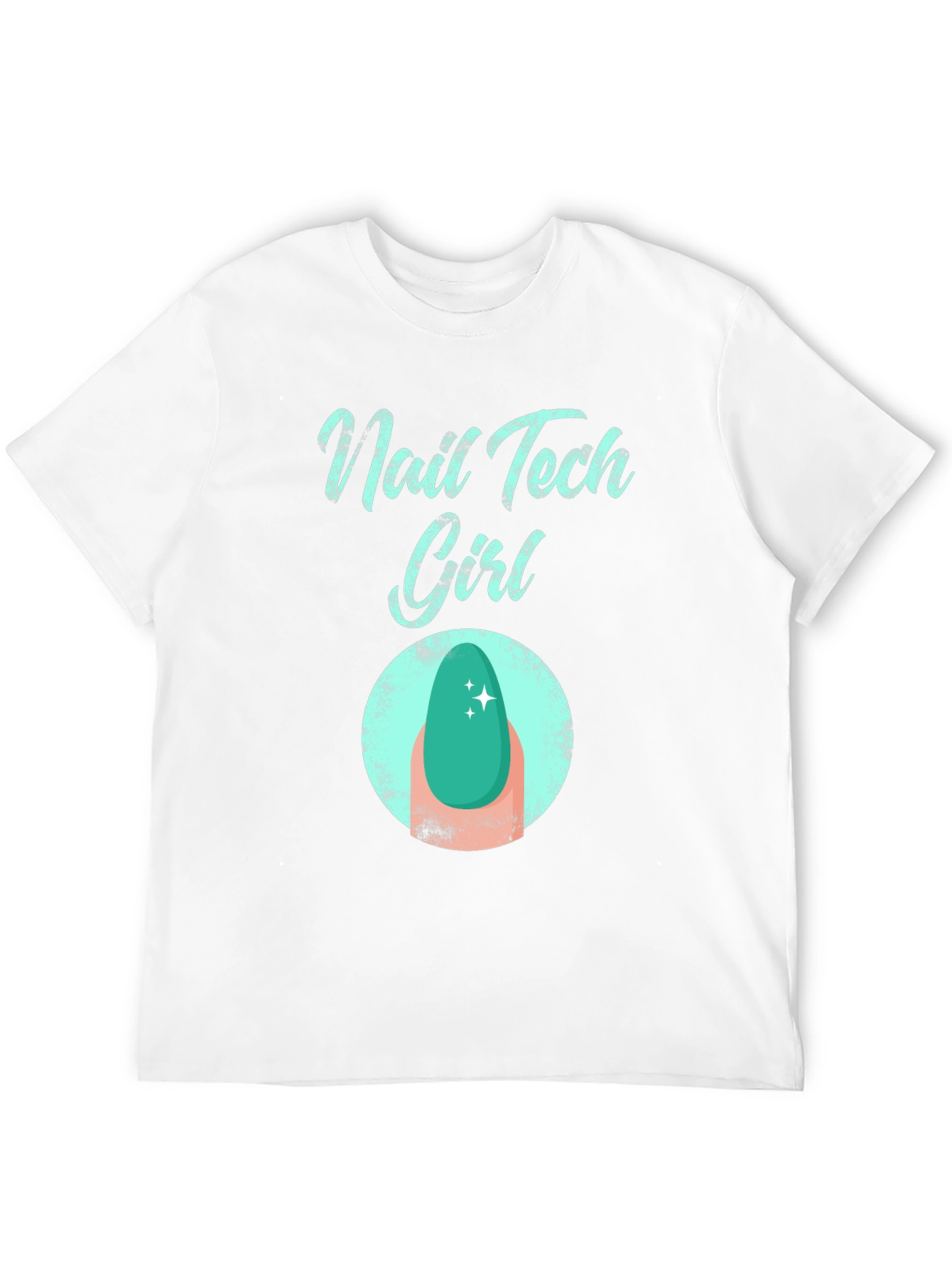 Nail Tech Girl T-Shirt - Fashionable Graphic Tee