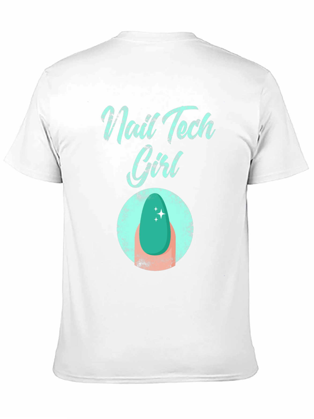 Nail Tech Girl T-Shirt - Fashionable Graphic Tee