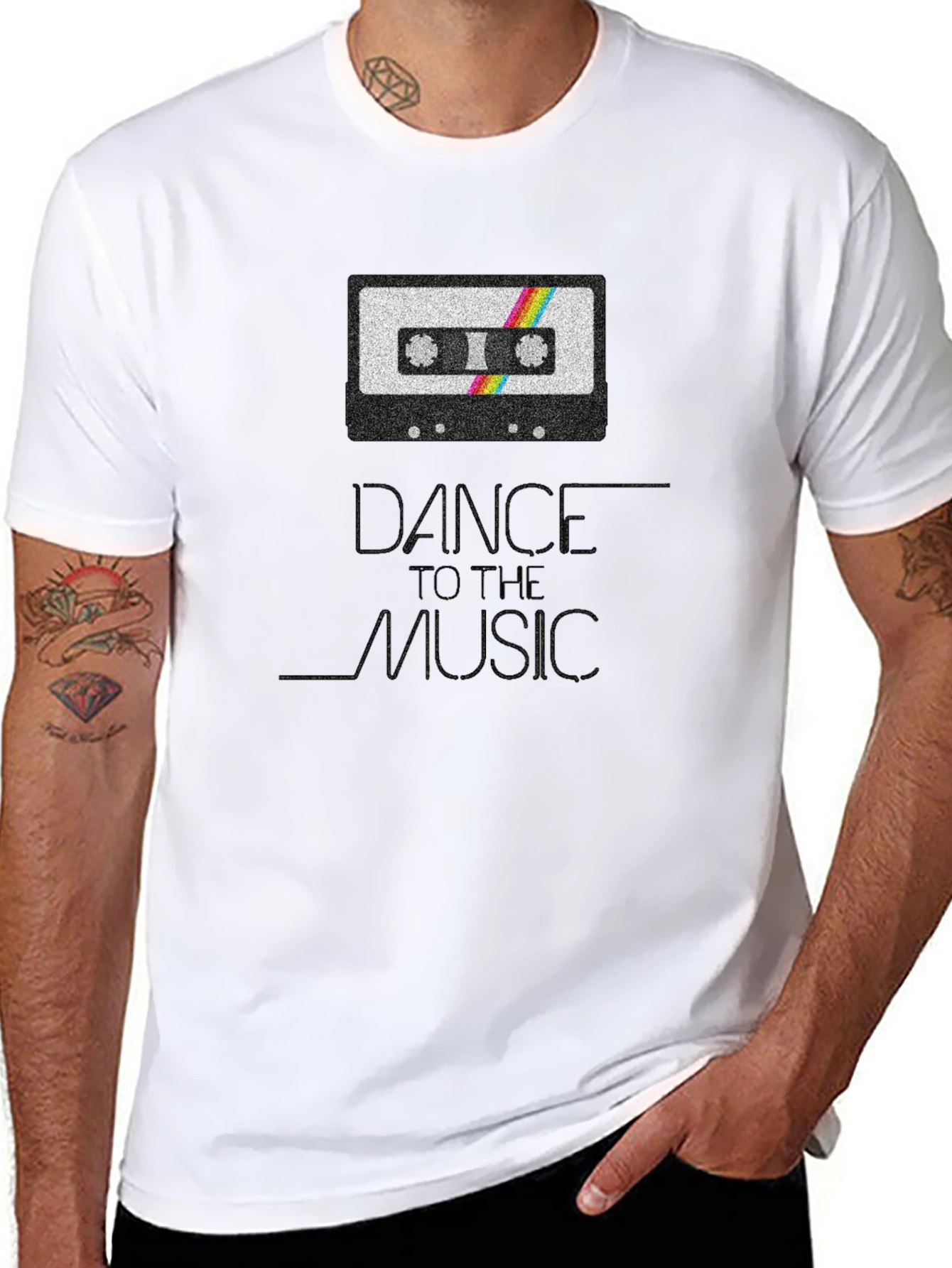 Dance To The Music Retro Cassette Tape T-Shirt