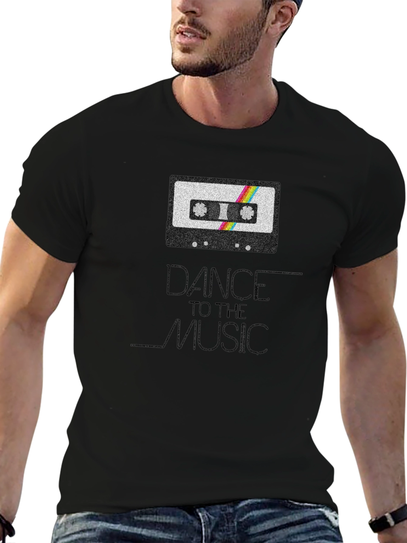 Dance To The Music Retro Cassette Tape T-Shirt