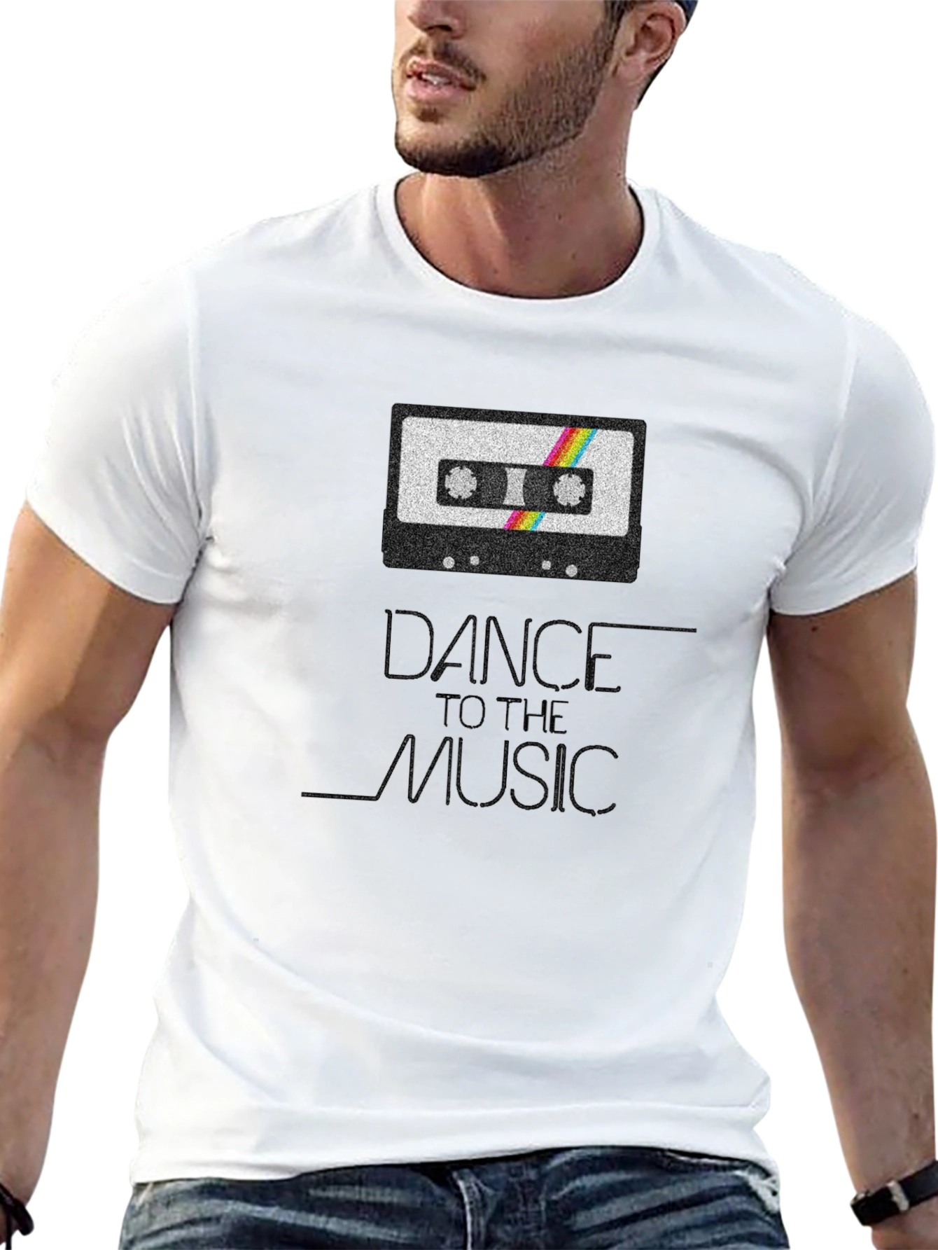 Dance To The Music Retro Cassette Tape T-Shirt