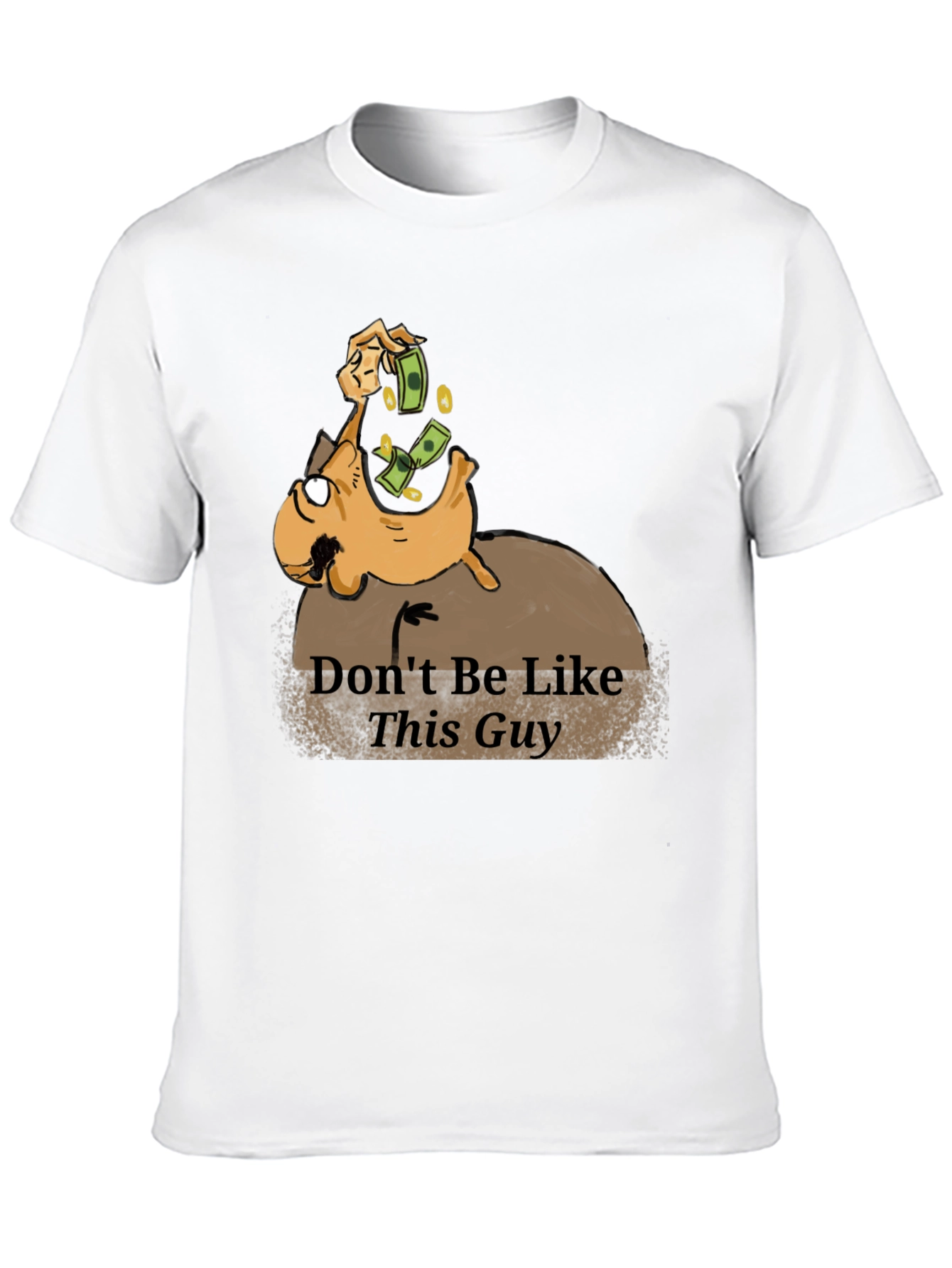 Dont Be Like This Guy Graphic T-Shirt - Black