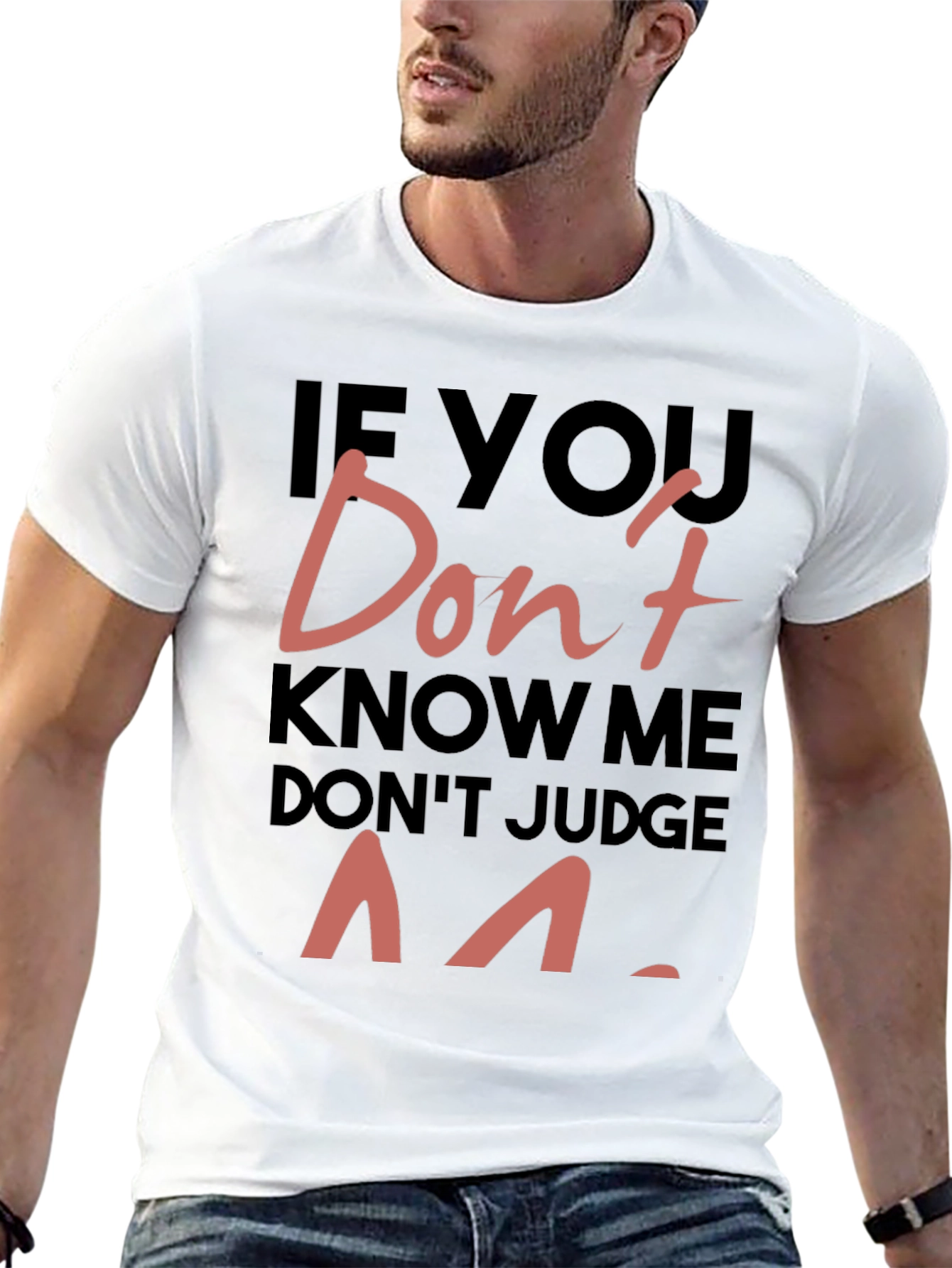Dont Judge Me Graphic Print Tee