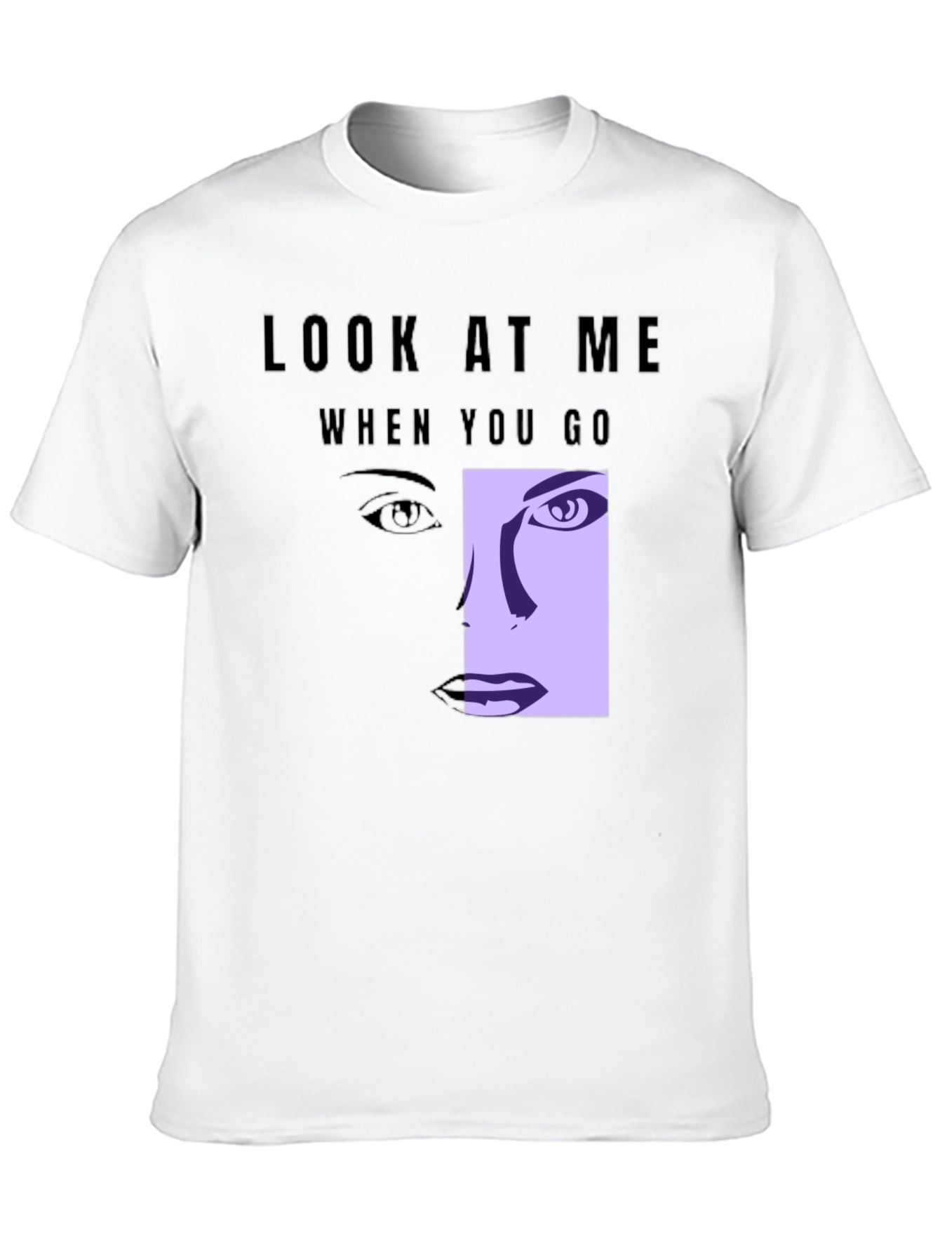Look At Me Graphic Tee - Black T-Shirt