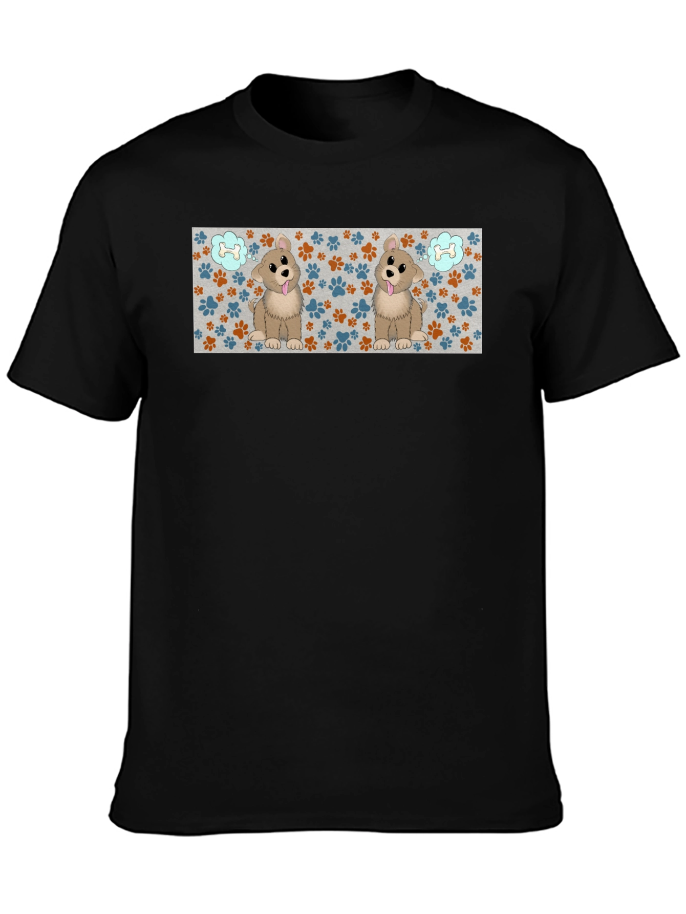 Cute Puppy Paw Print T-Shirt