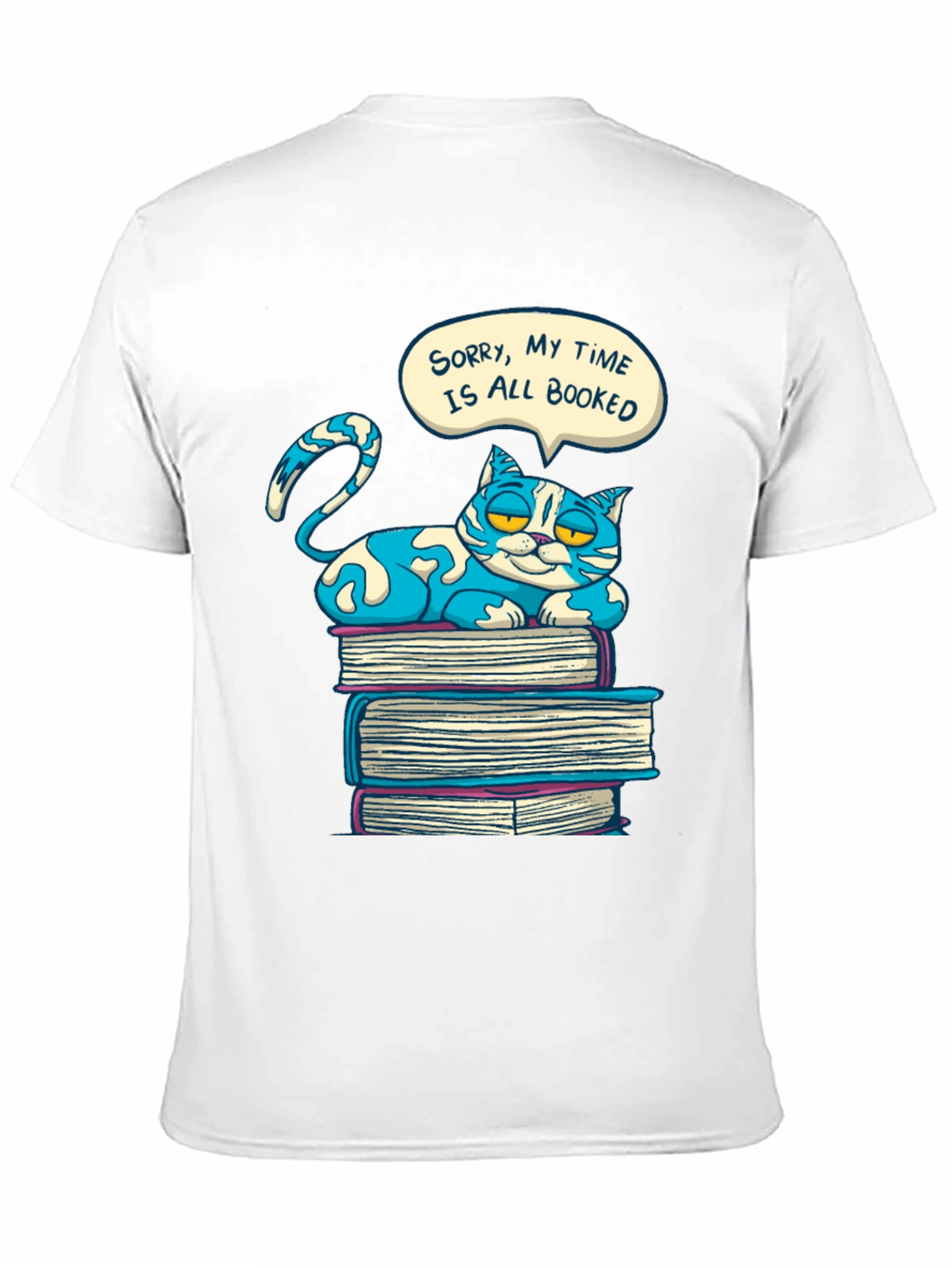 Booked Cat Graphic T-Shirt