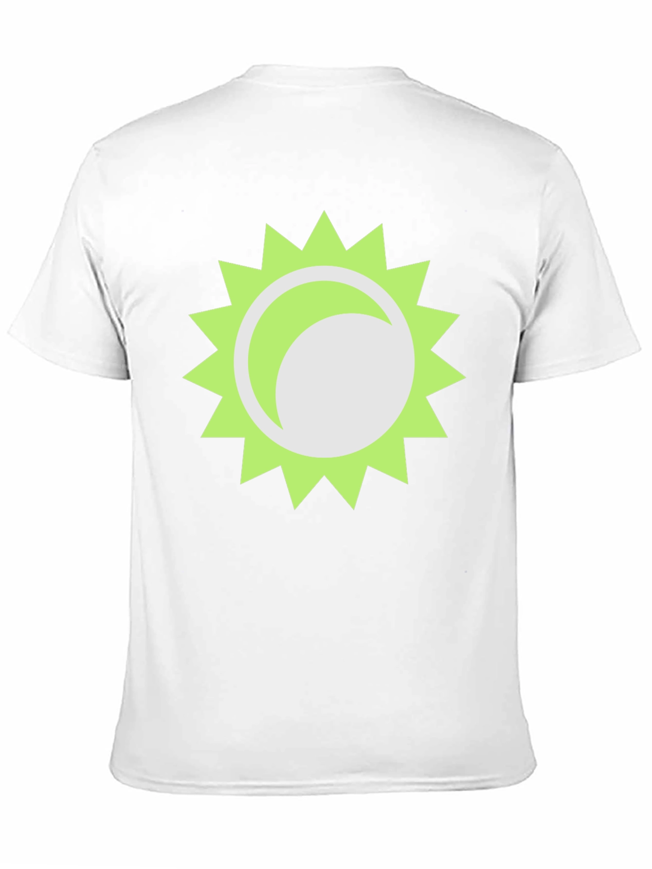 Trendy Black T-Shirt with Sun Graphic