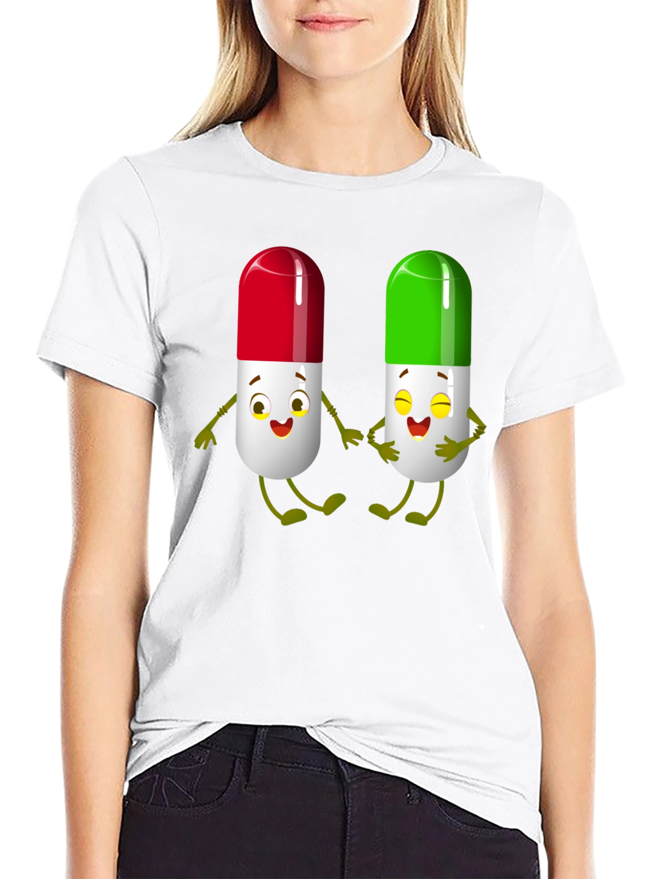 Pill Pals Graphic Tee - Black Cotton T-Shirt