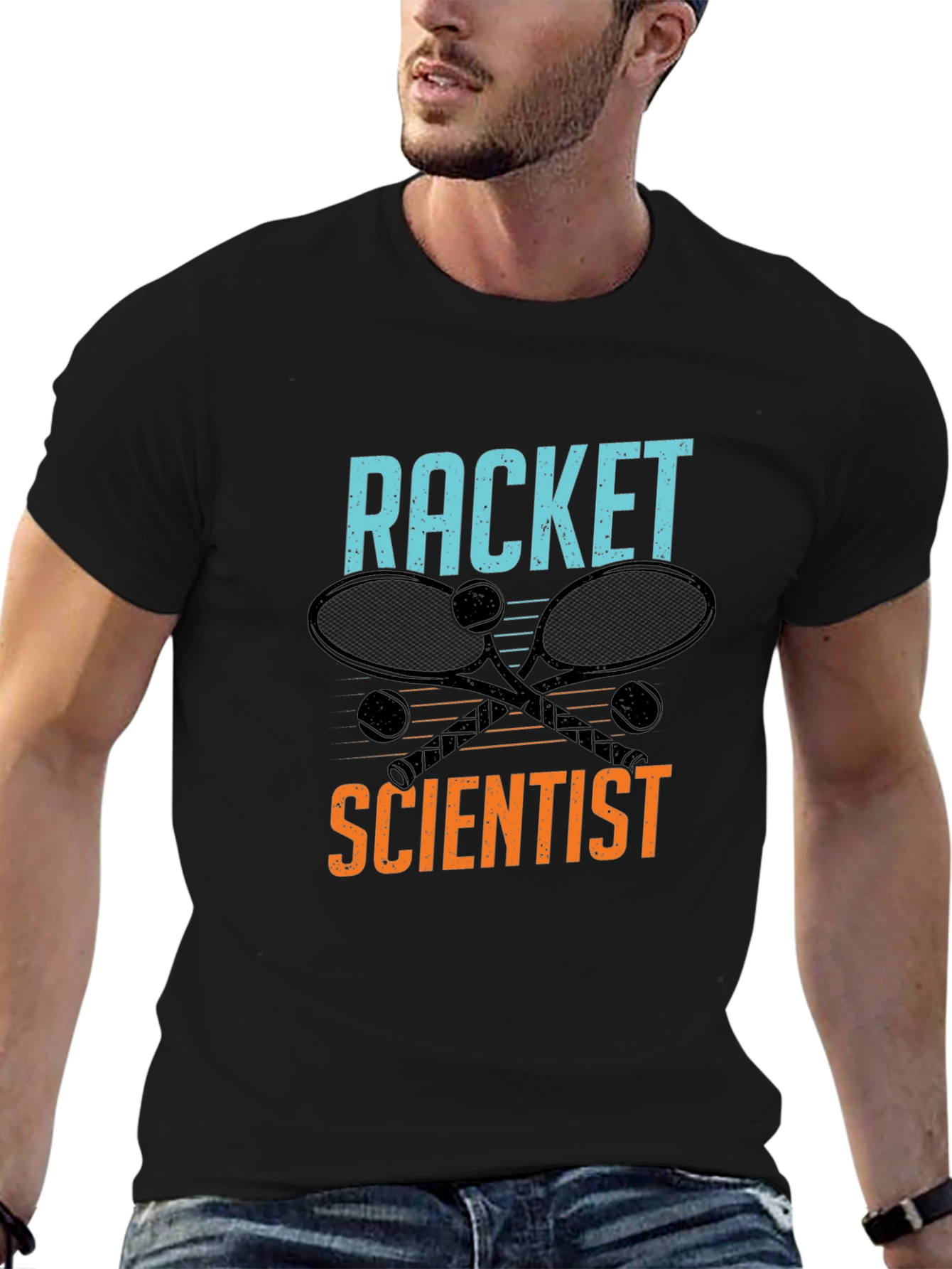 Racket Scientist Graphic Tee - Tennis Lover T-Shirt