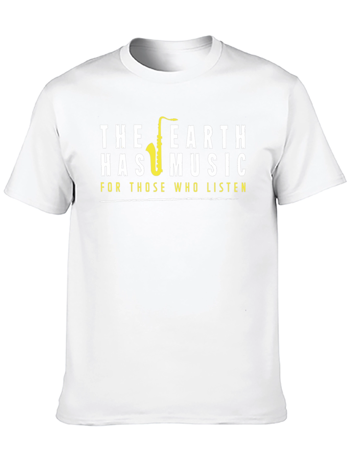 Earth Has Music T-Shirt - Saxophone Design