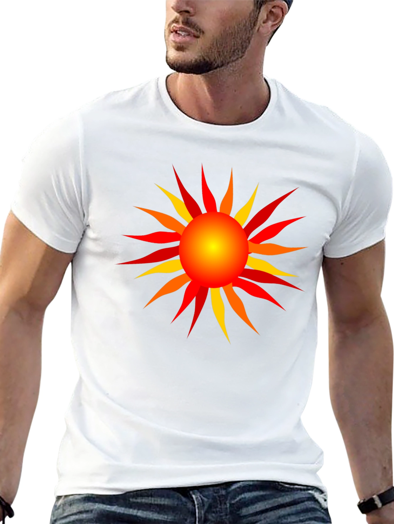 Radiant Sun Graphic T-Shirt - Black