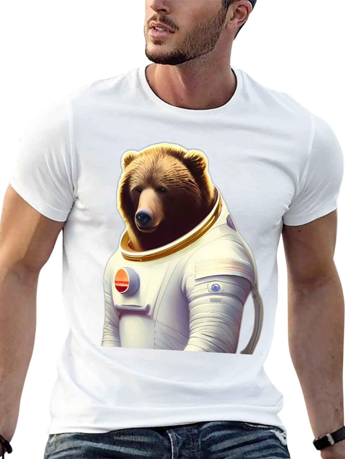 Bear Astronaut T-Shirt - Space Explorer Style