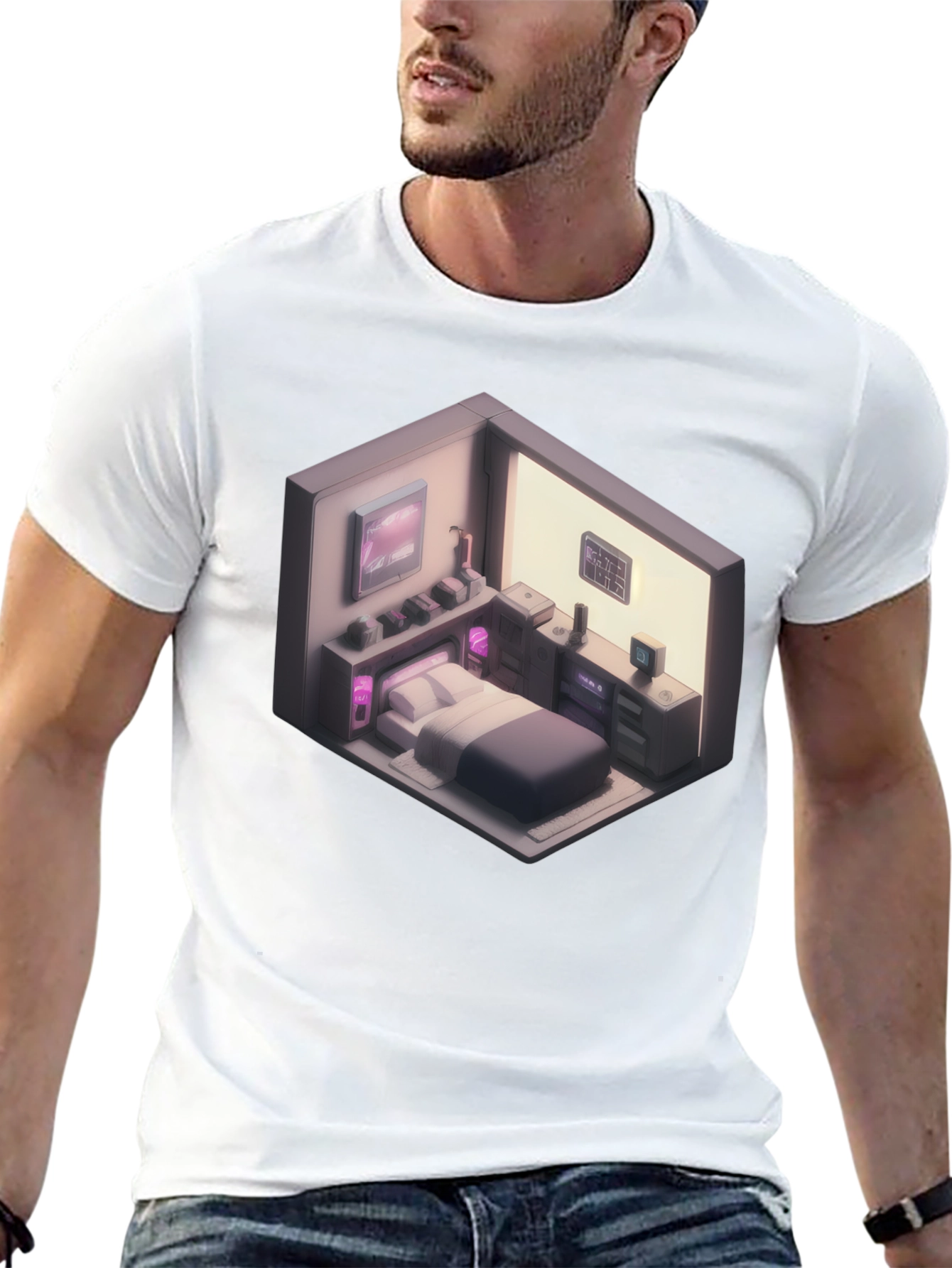 Isometric Room Graphic T-Shirt