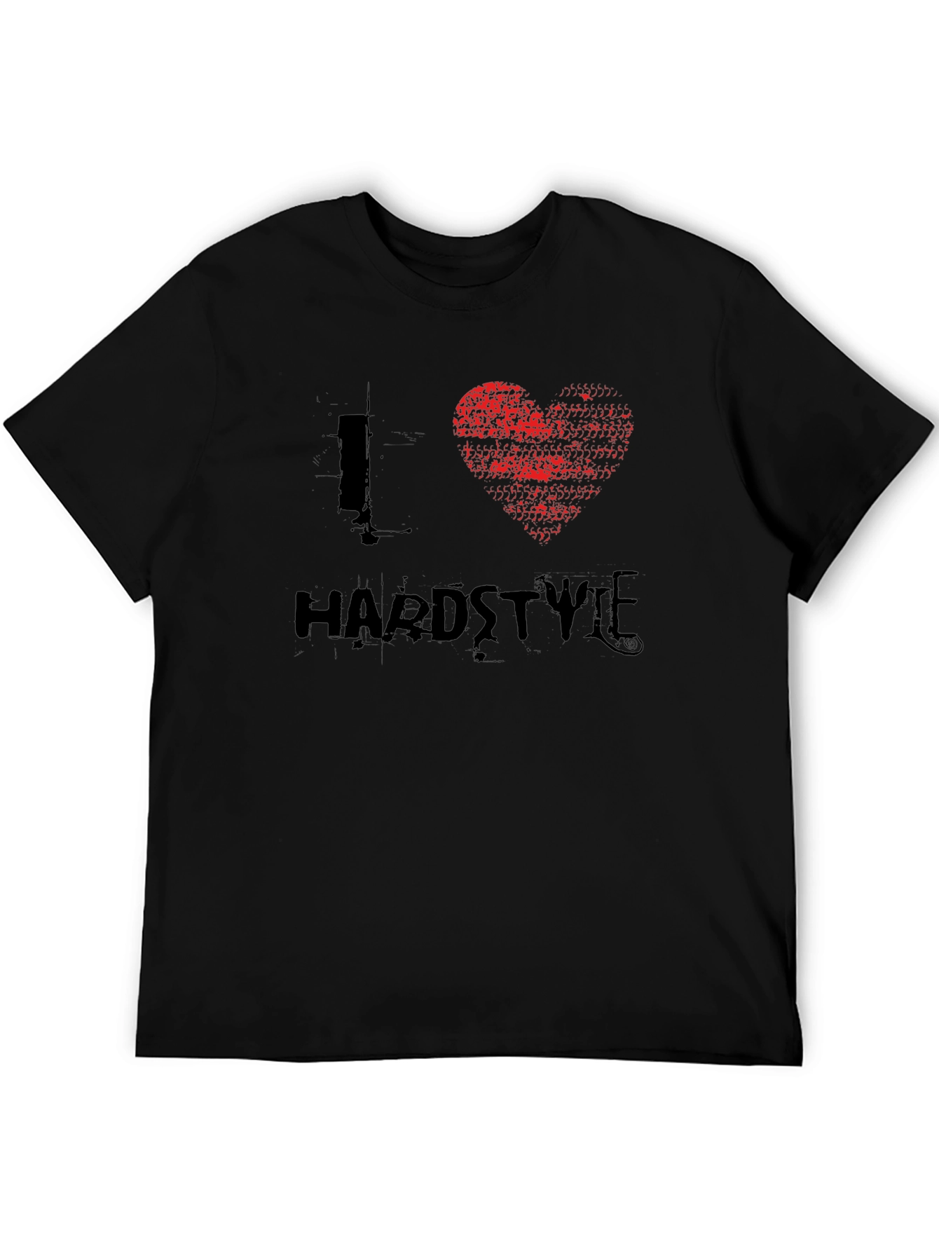 I Love Hardstyle Black Graphic Tee