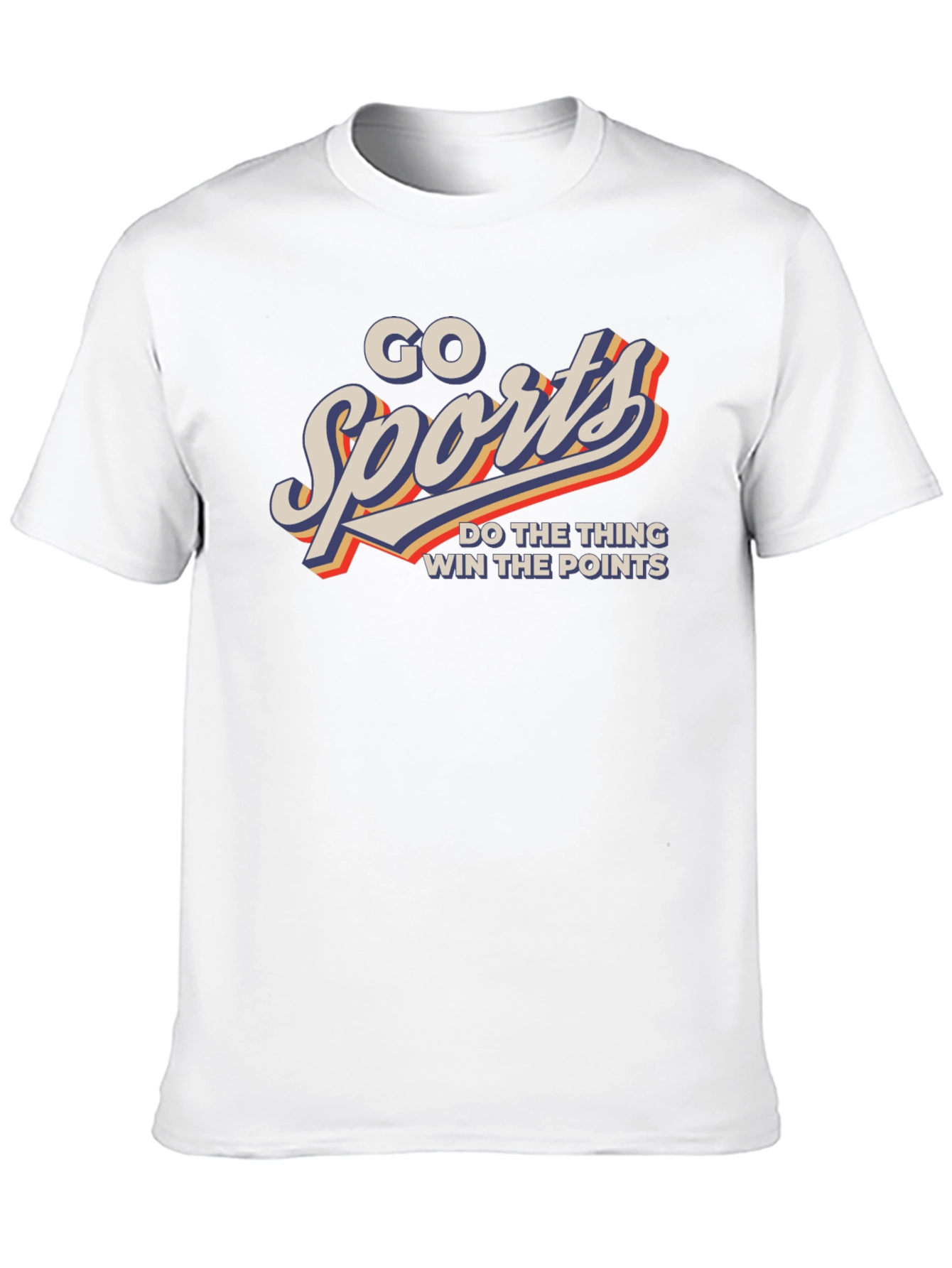 Go Sports! Graphic Print Tee - Black