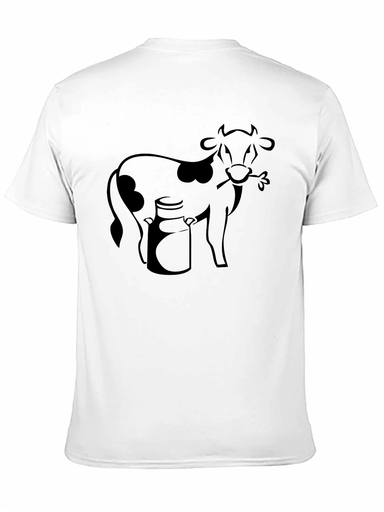 Funny Cow Graphic Tee - Black Cotton T-Shirt
