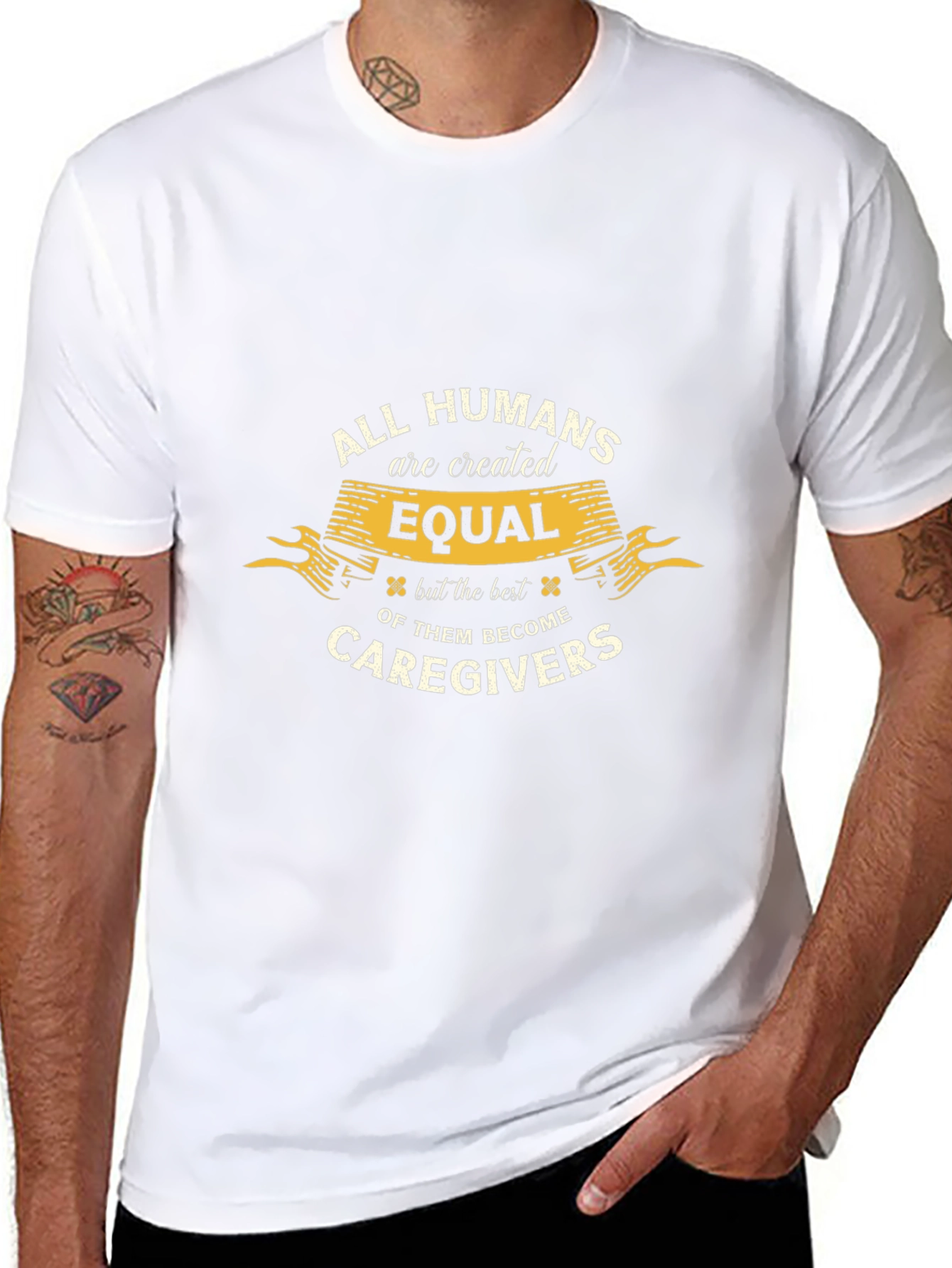 All Humans are Created Equal Caregiver T-Shirt