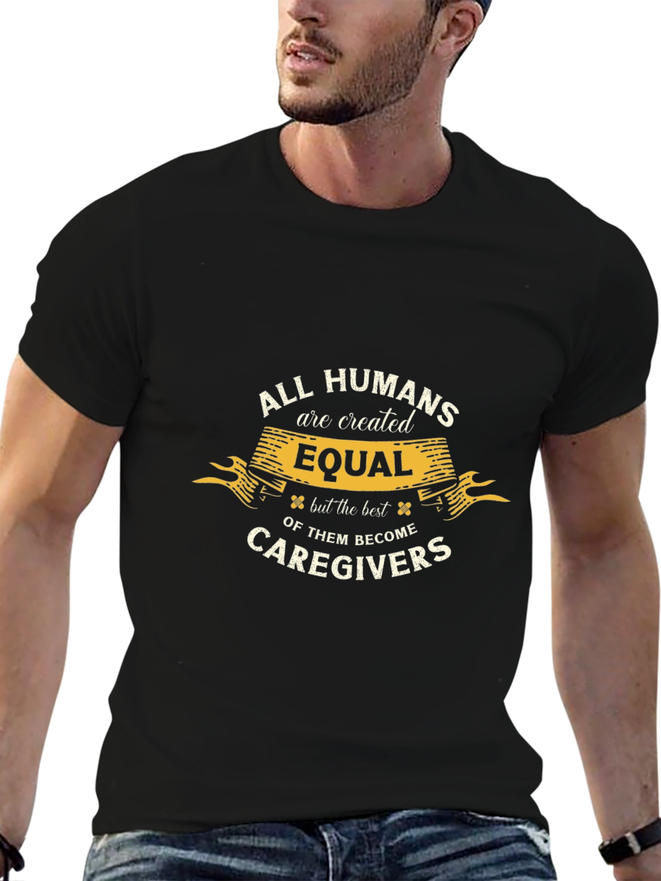 All Humans are Created Equal Caregiver T-Shirt