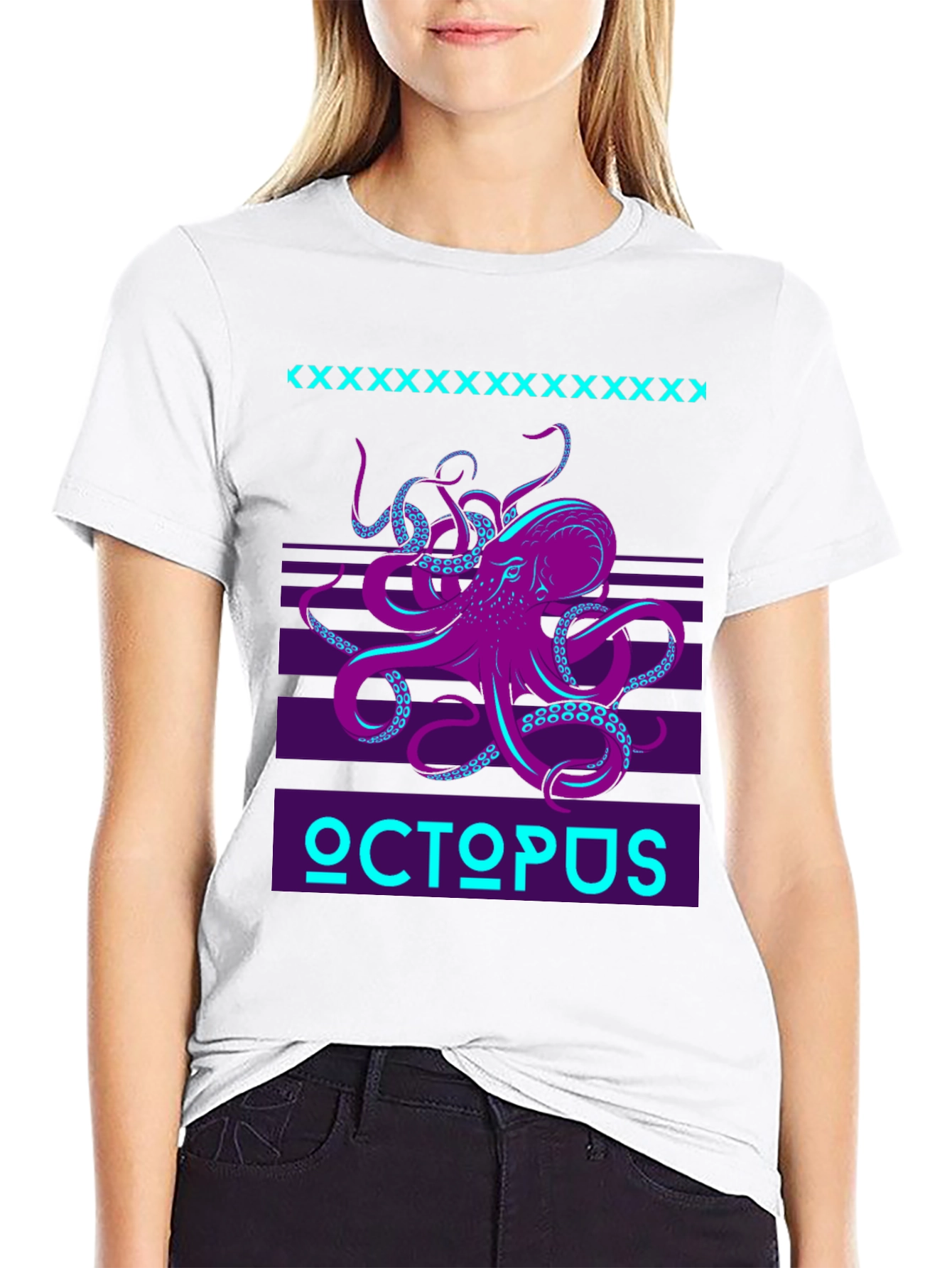 Retro Octopus Graphic T-Shirt - Bold Kraken Design