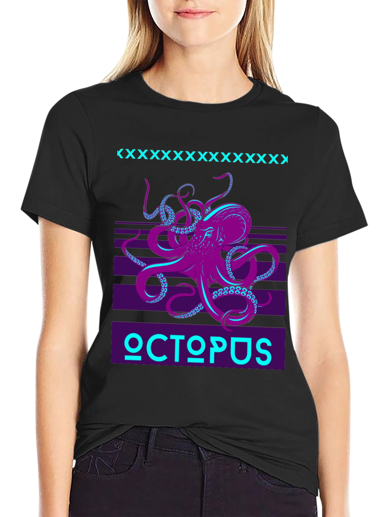Retro Octopus Graphic T-Shirt - Bold Kraken Design