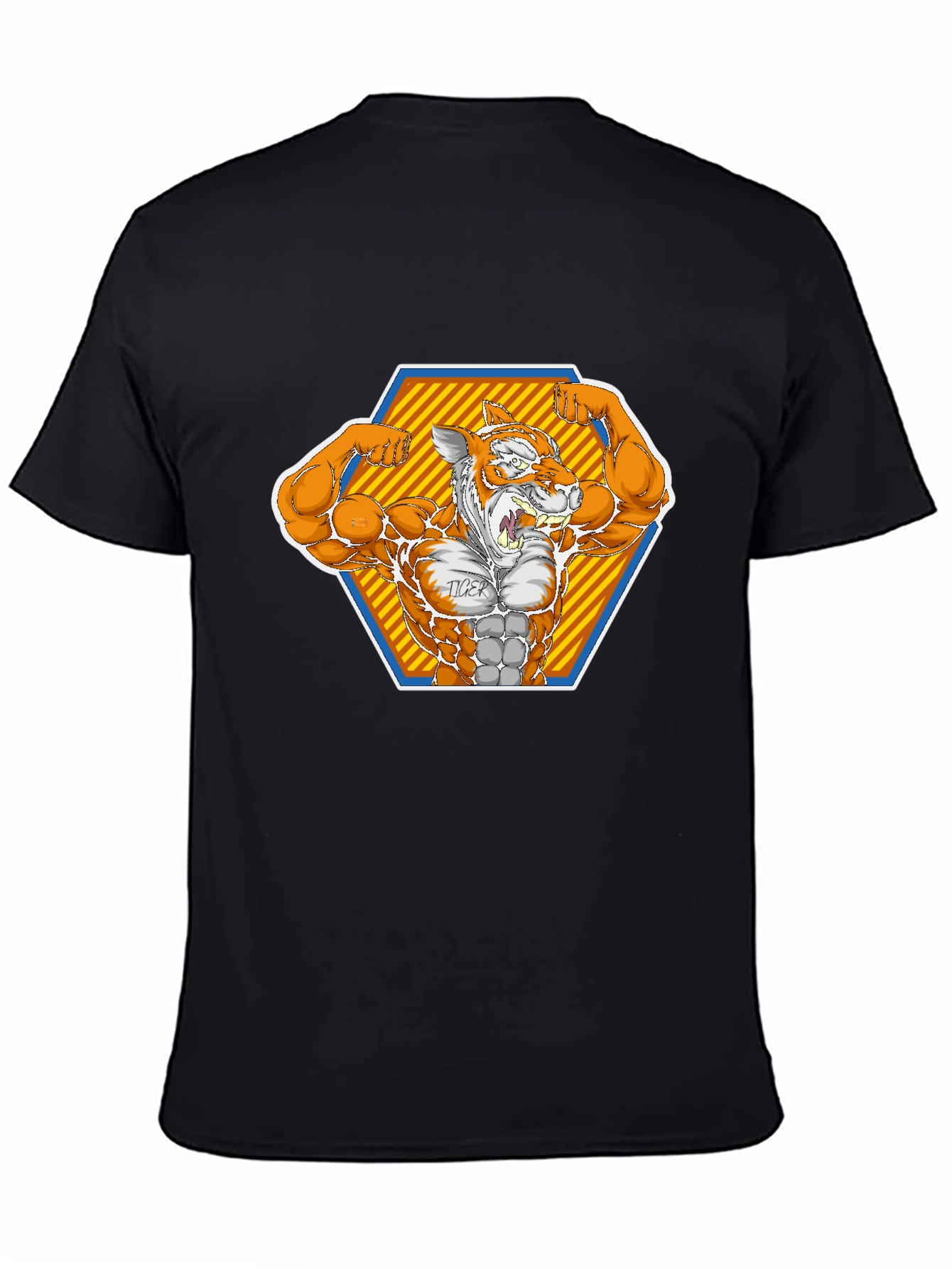 Tiger Muscle Black T-Shirt