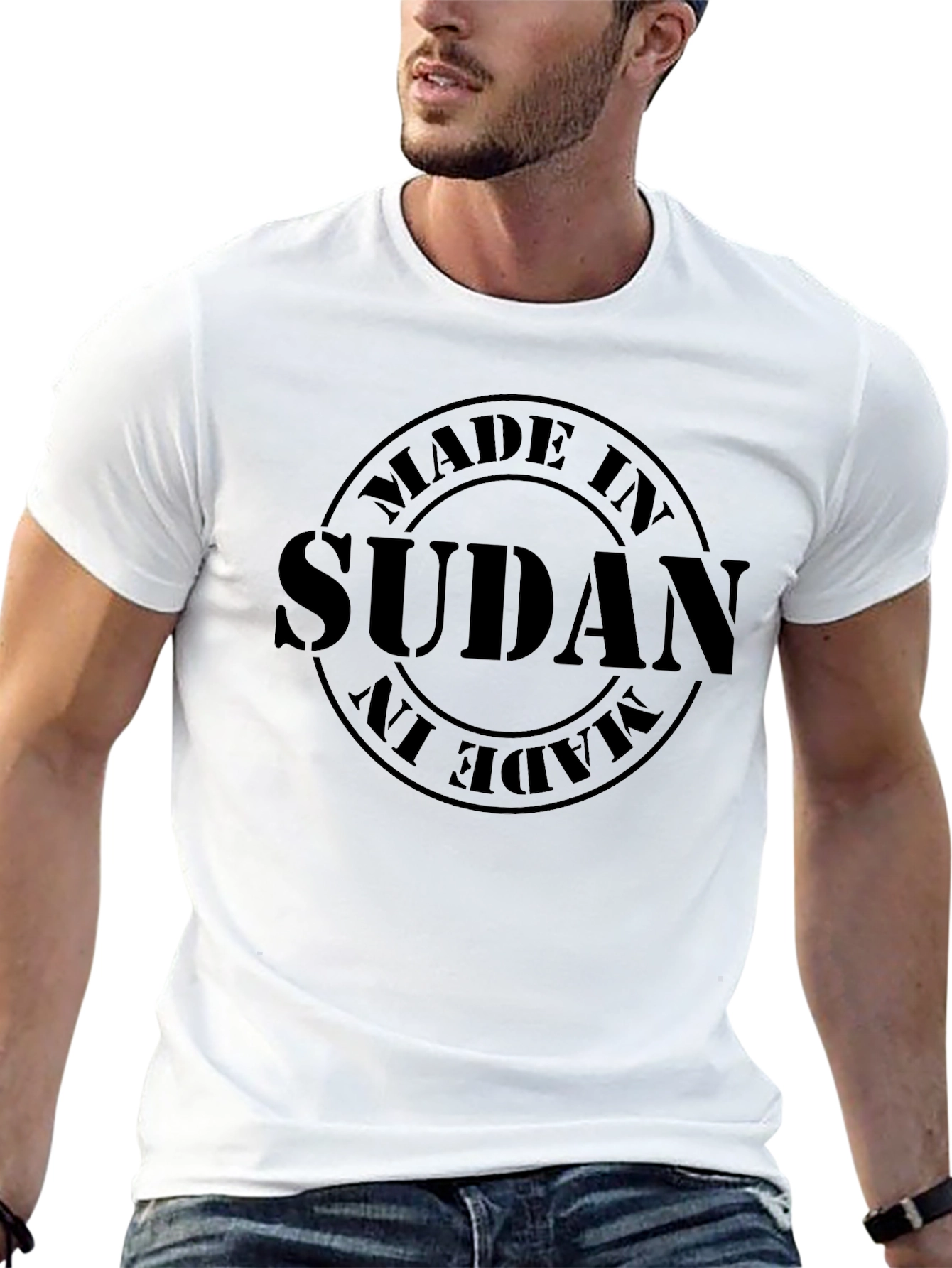 Made in Sudan Graphic T-Shirt | Black Cotton Tee