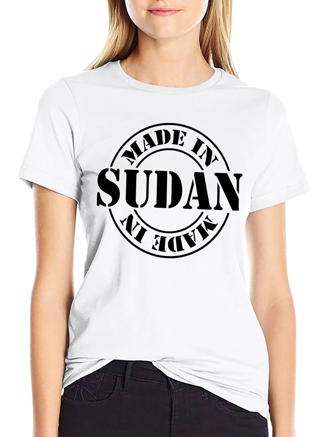 Made in Sudan Graphic T-Shirt | Black Cotton Tee