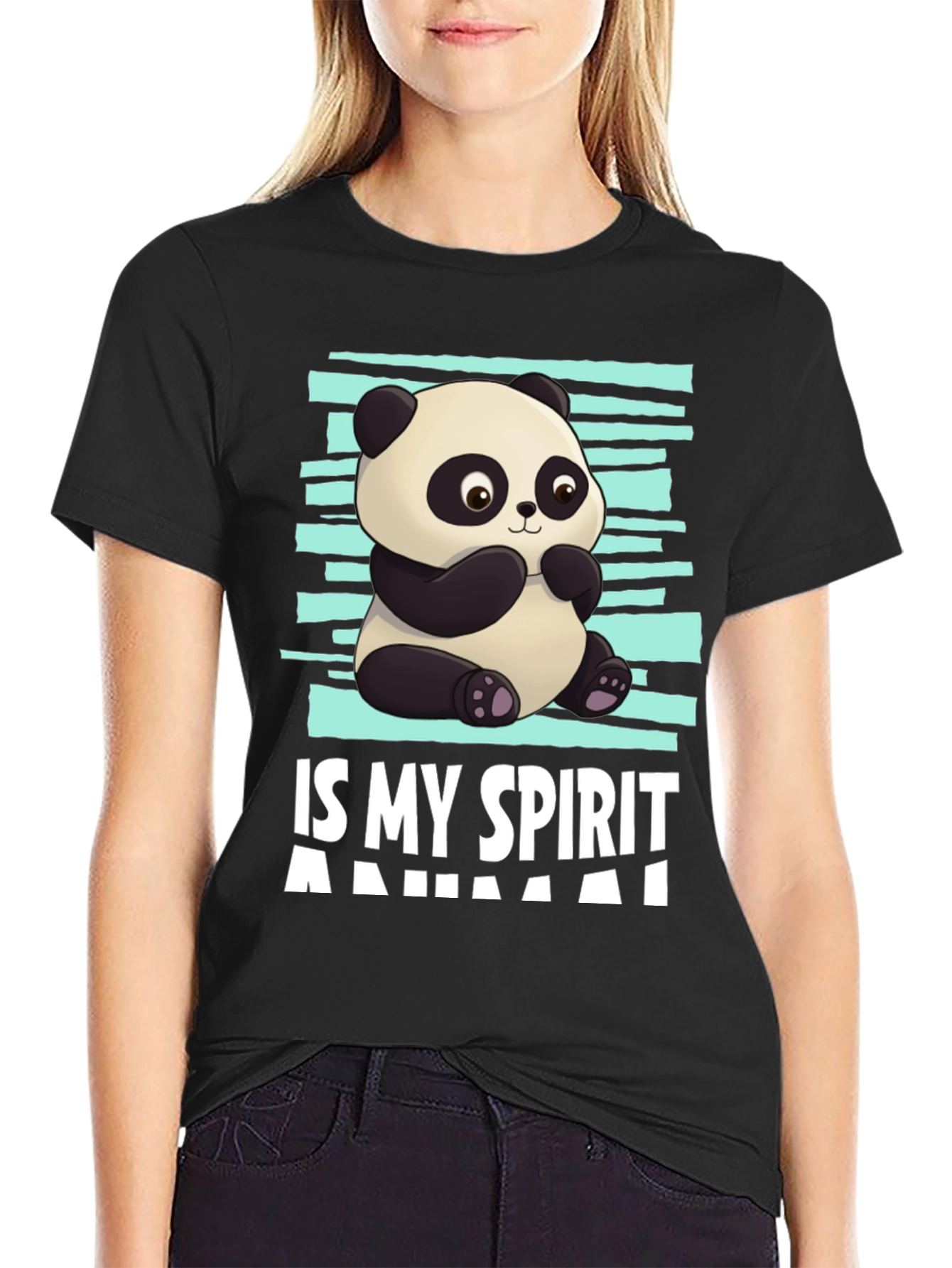 Panda Spirit Animal Graphic T-Shirt